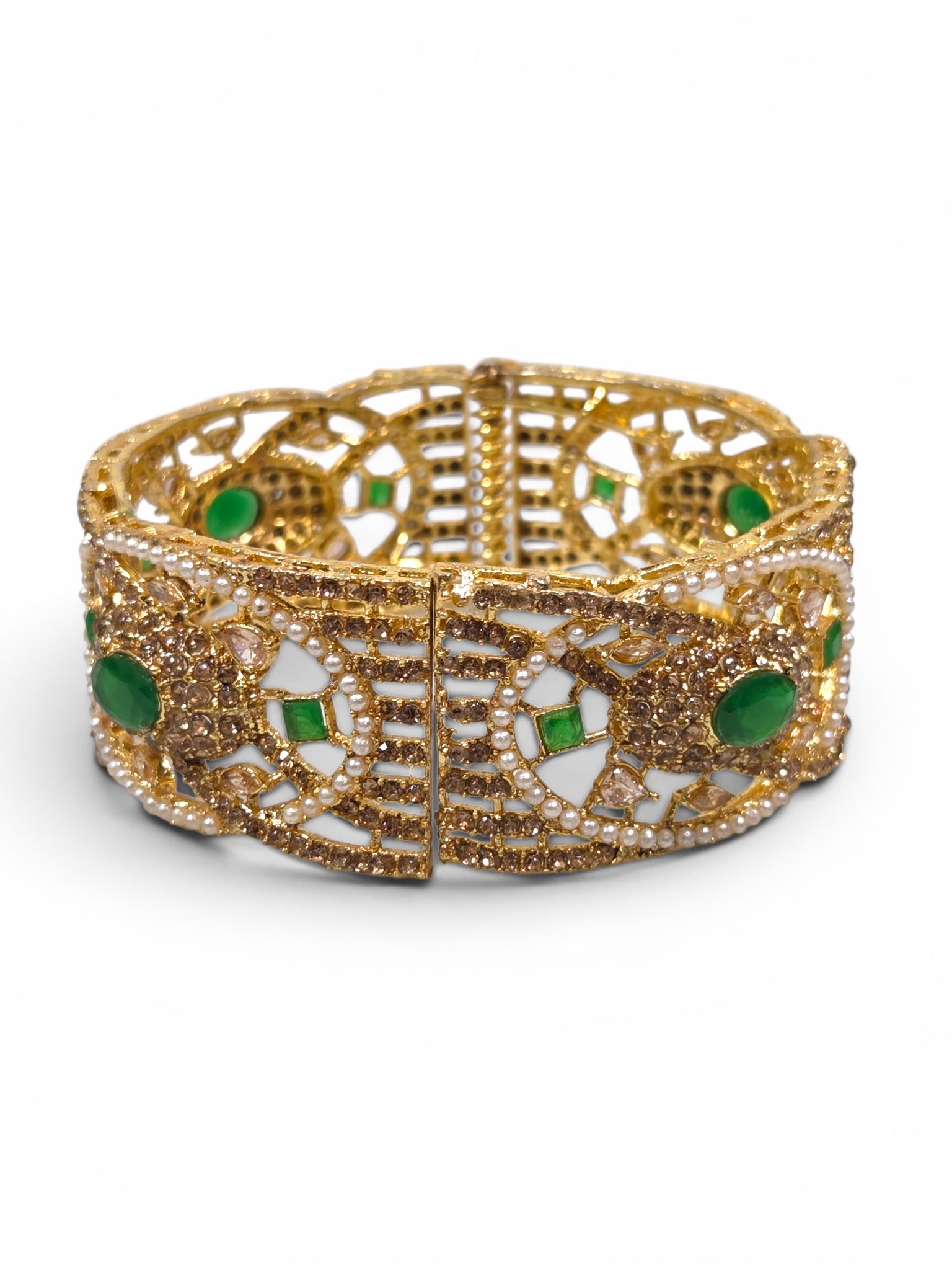 Bracelete Folheado Semi Joia Dourado #1104