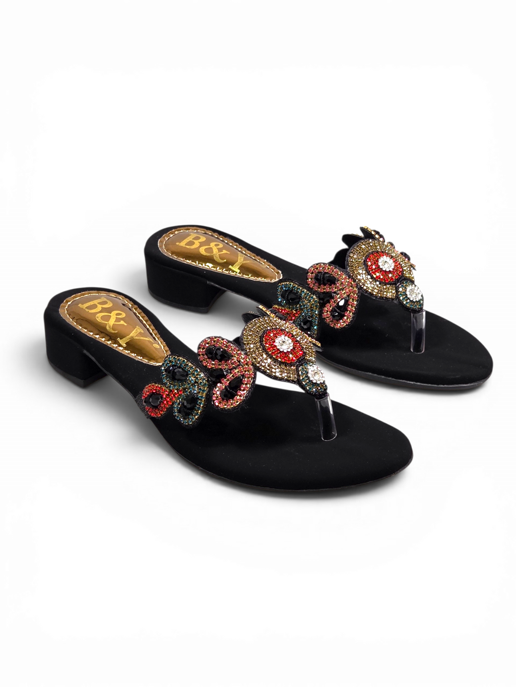 Chinelo 4020 Preto Salto Bloco 3 cm