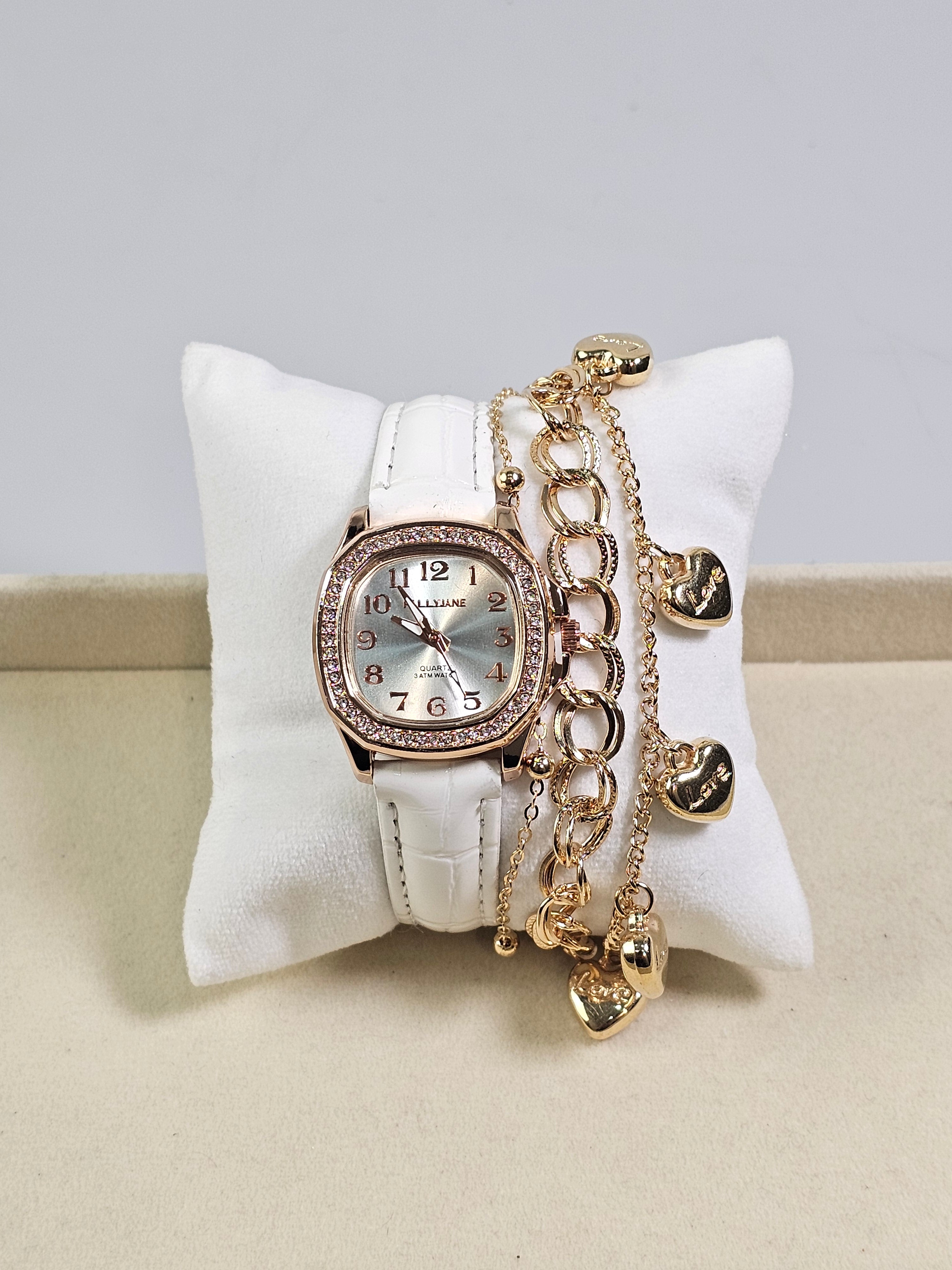 Relógio Prova d’Água com Pulseira Folheada 049