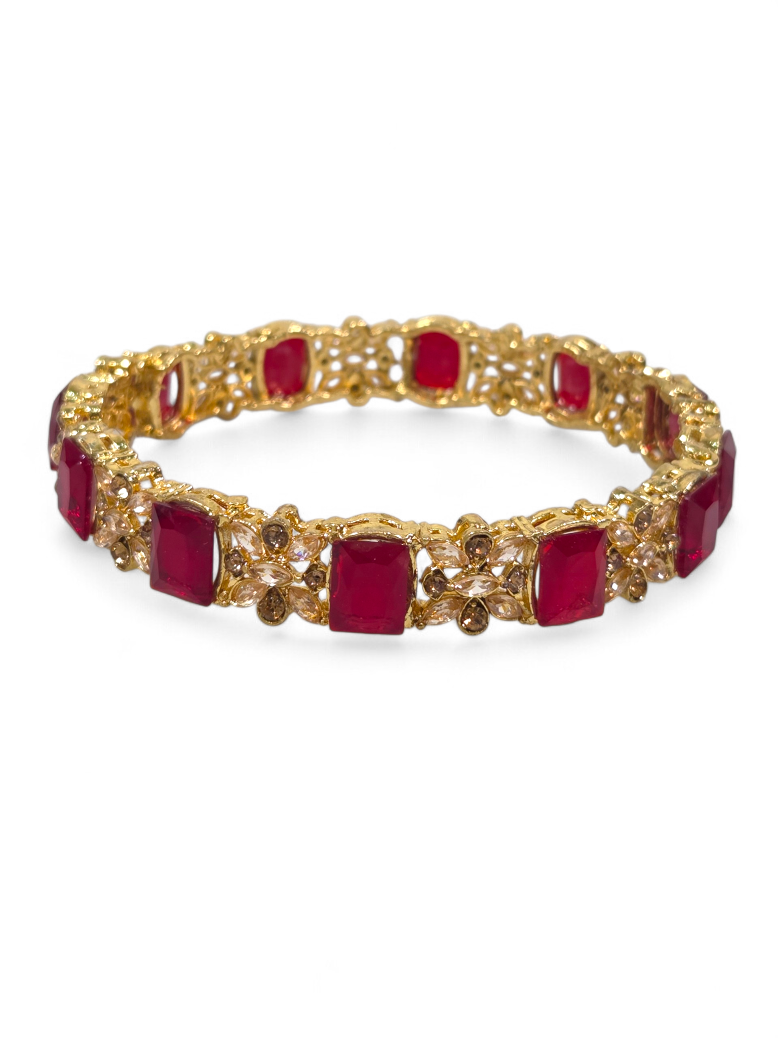 Bracelete Folheado Semi Joia Dourada #1063