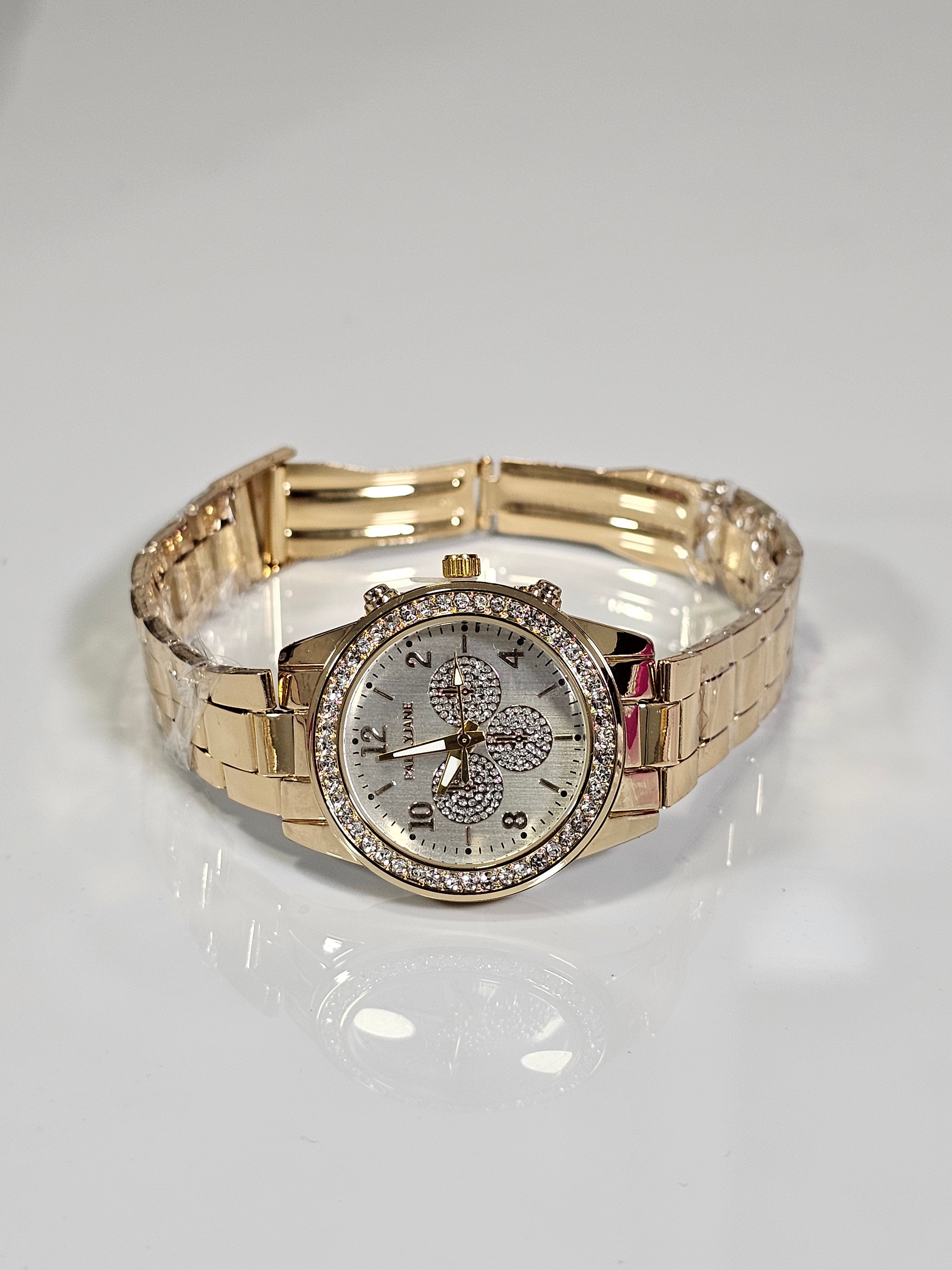 Relógio Prova d’Água com Pulseira Folheada 010