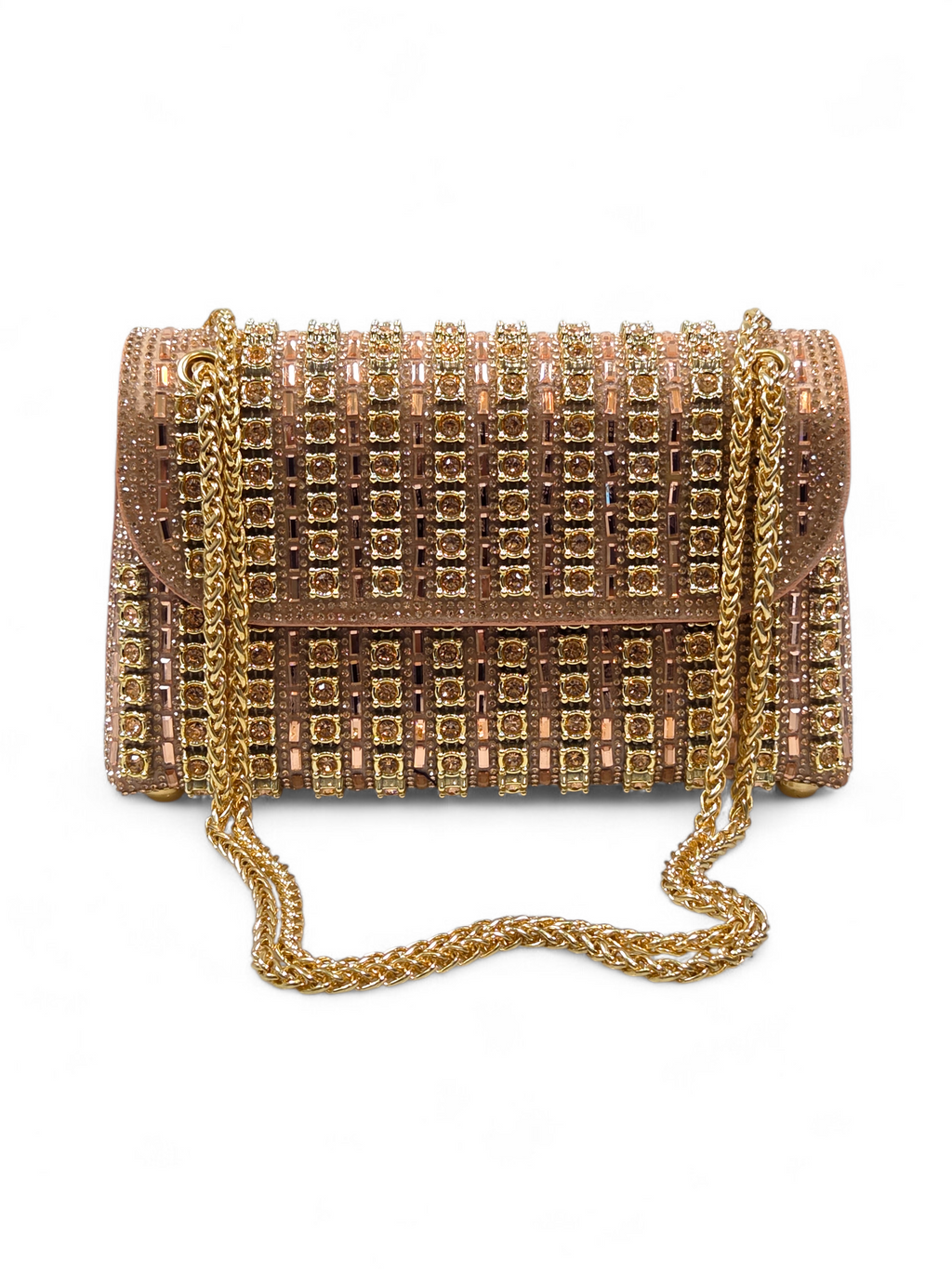 Bolsa Clutch Cristal Champagne 1063