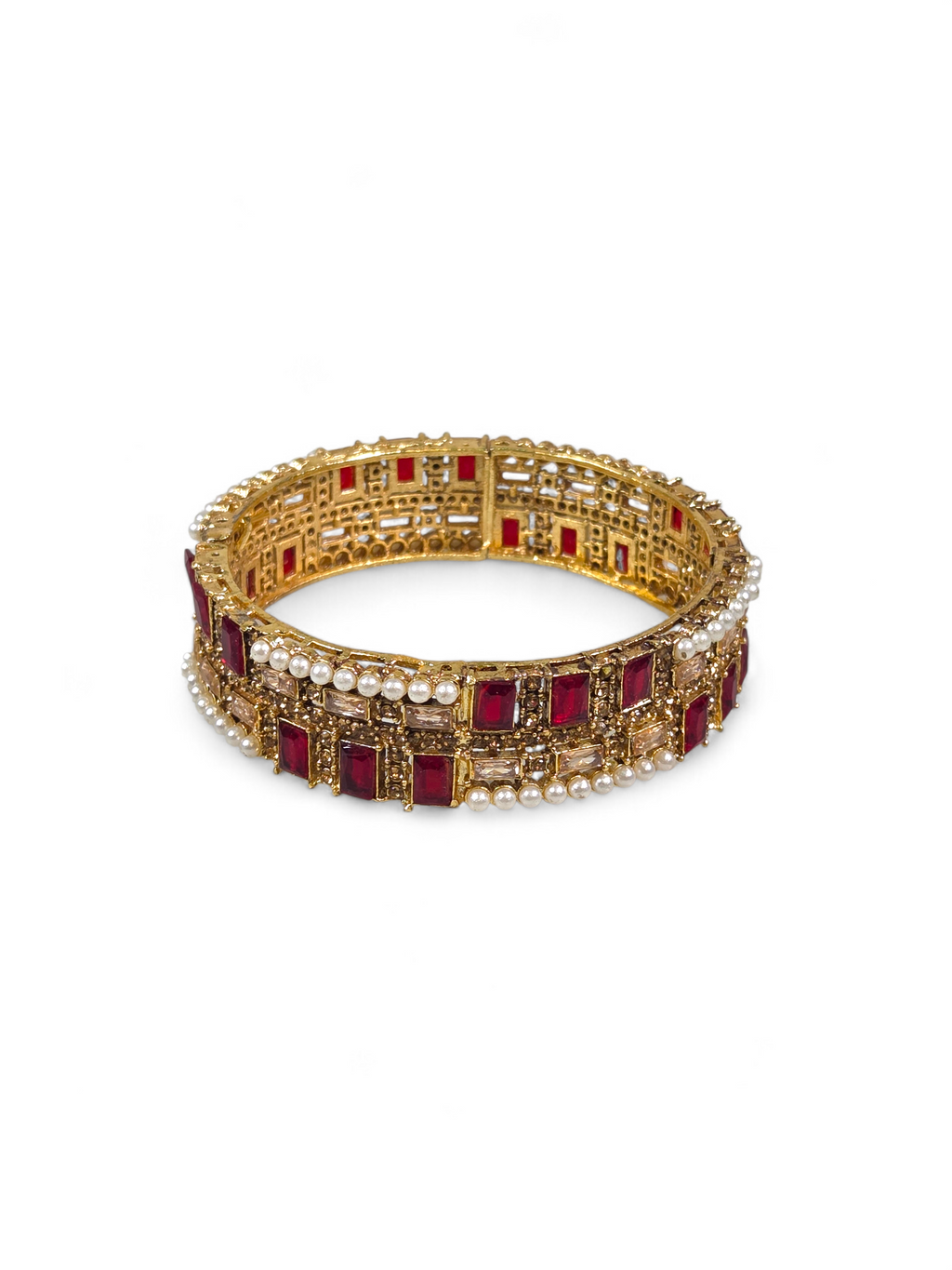 Bracelete Folheado Semi Joia Dourado #1010