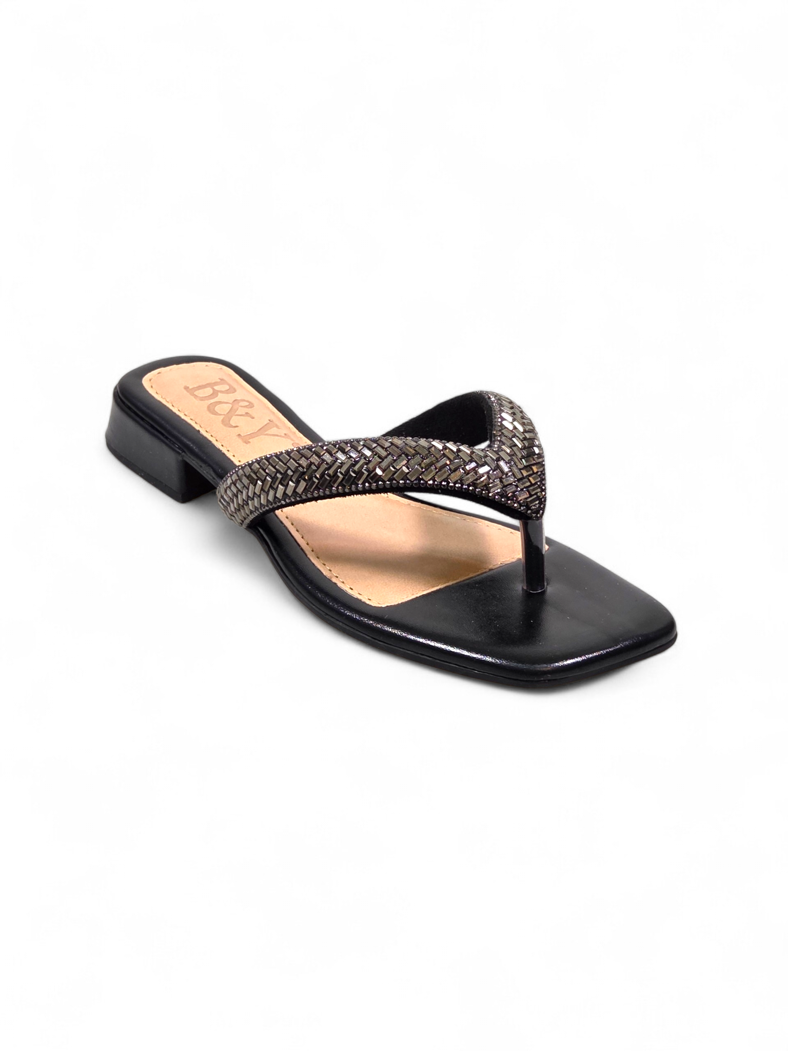 Chinelo 2005 Preto Salto Baixo 2 cm (B)