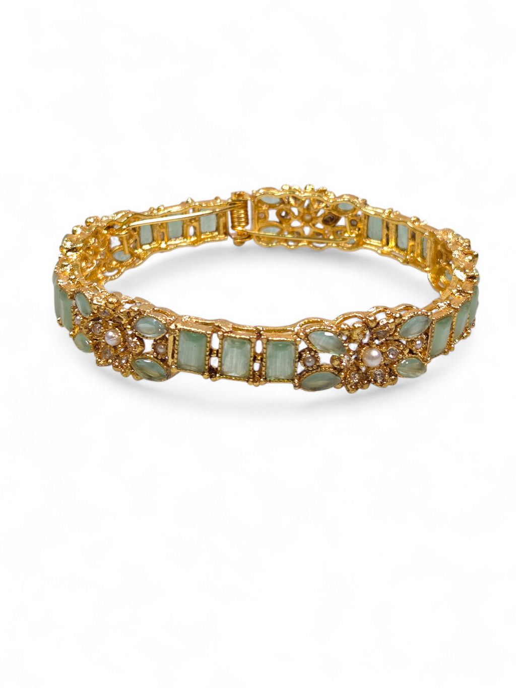 Bracelete Folheado Semi Joia Dourada #1051