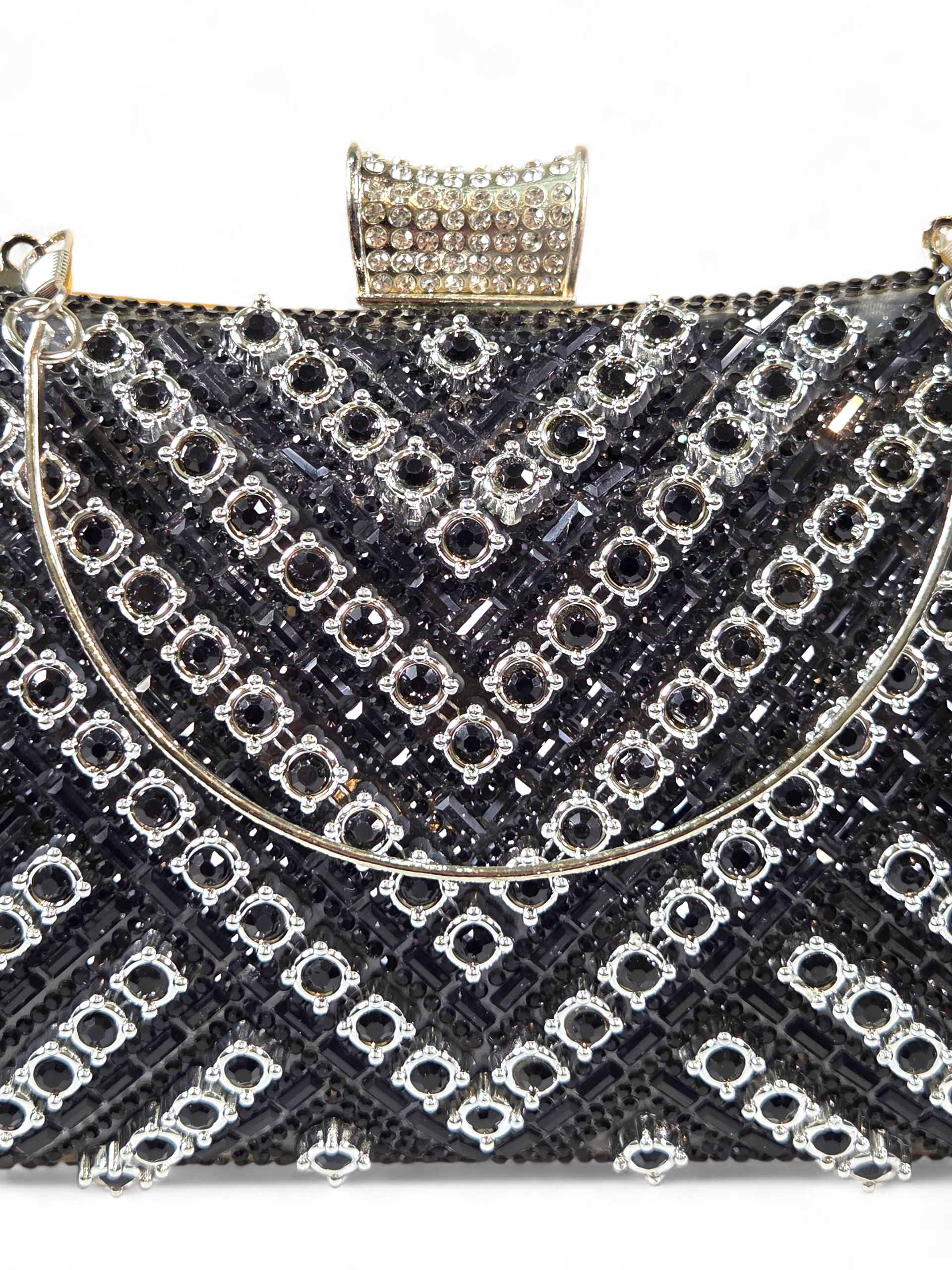 Bolsa Clutch Cristal Preto 1047