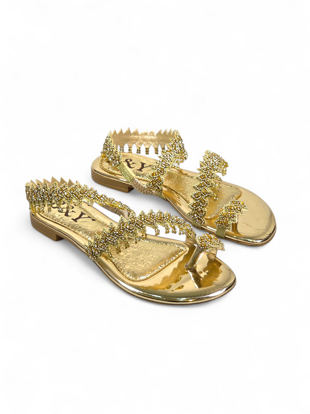 Sandália 9265 Dourado Sem Salto