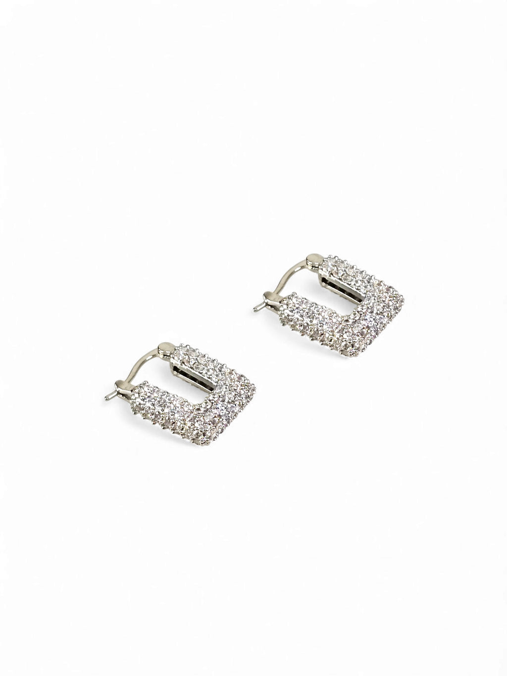 Brinco Zirconia Argola Prata 034