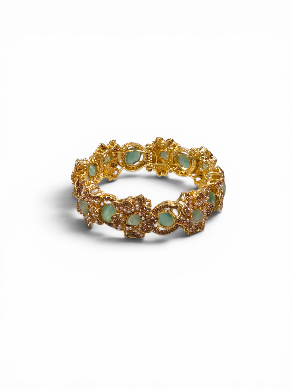 Bracelete Folheado Semi Joia Dourado #1090