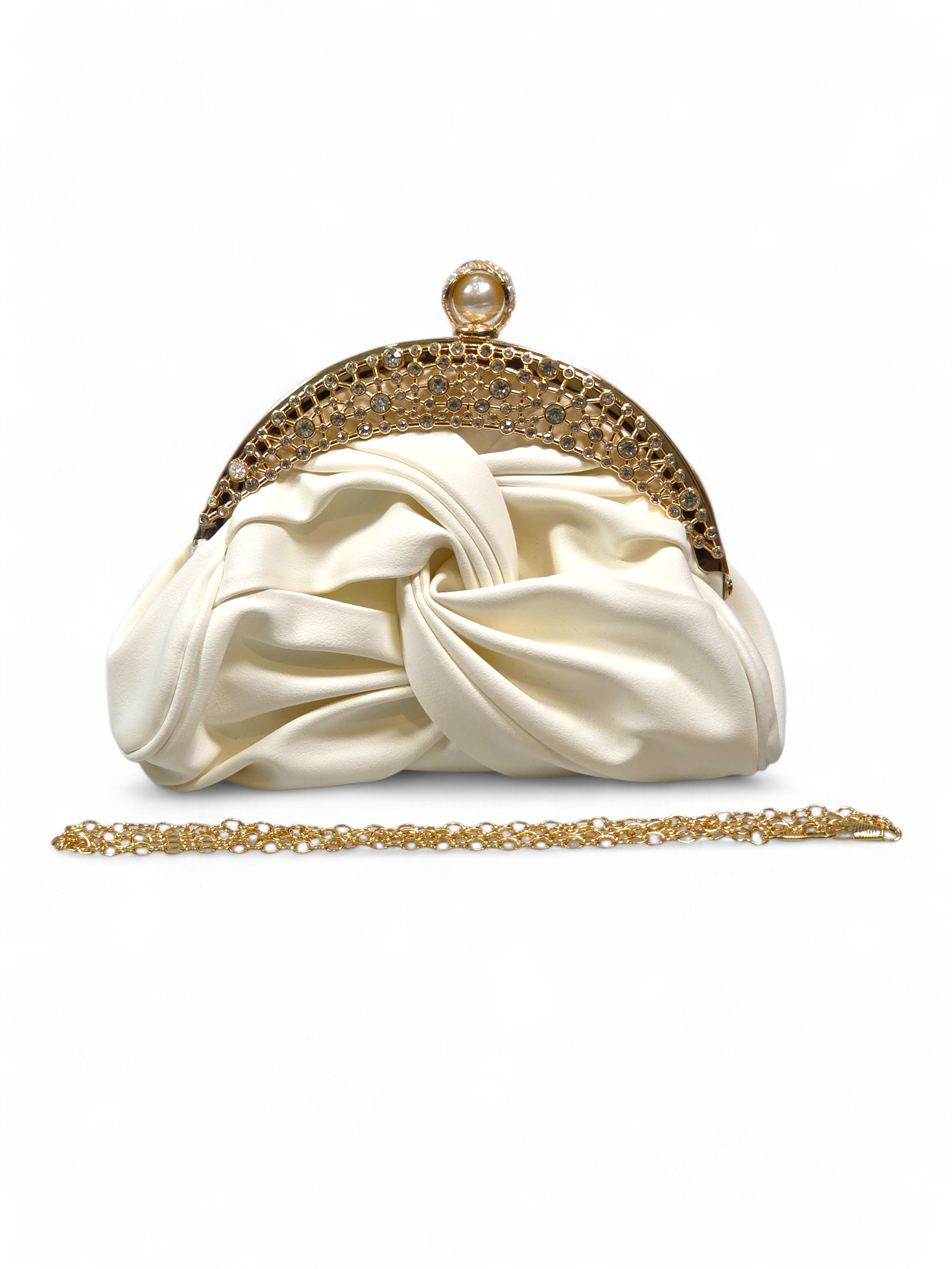 Bolsa Clutch Cristal Branco 1074