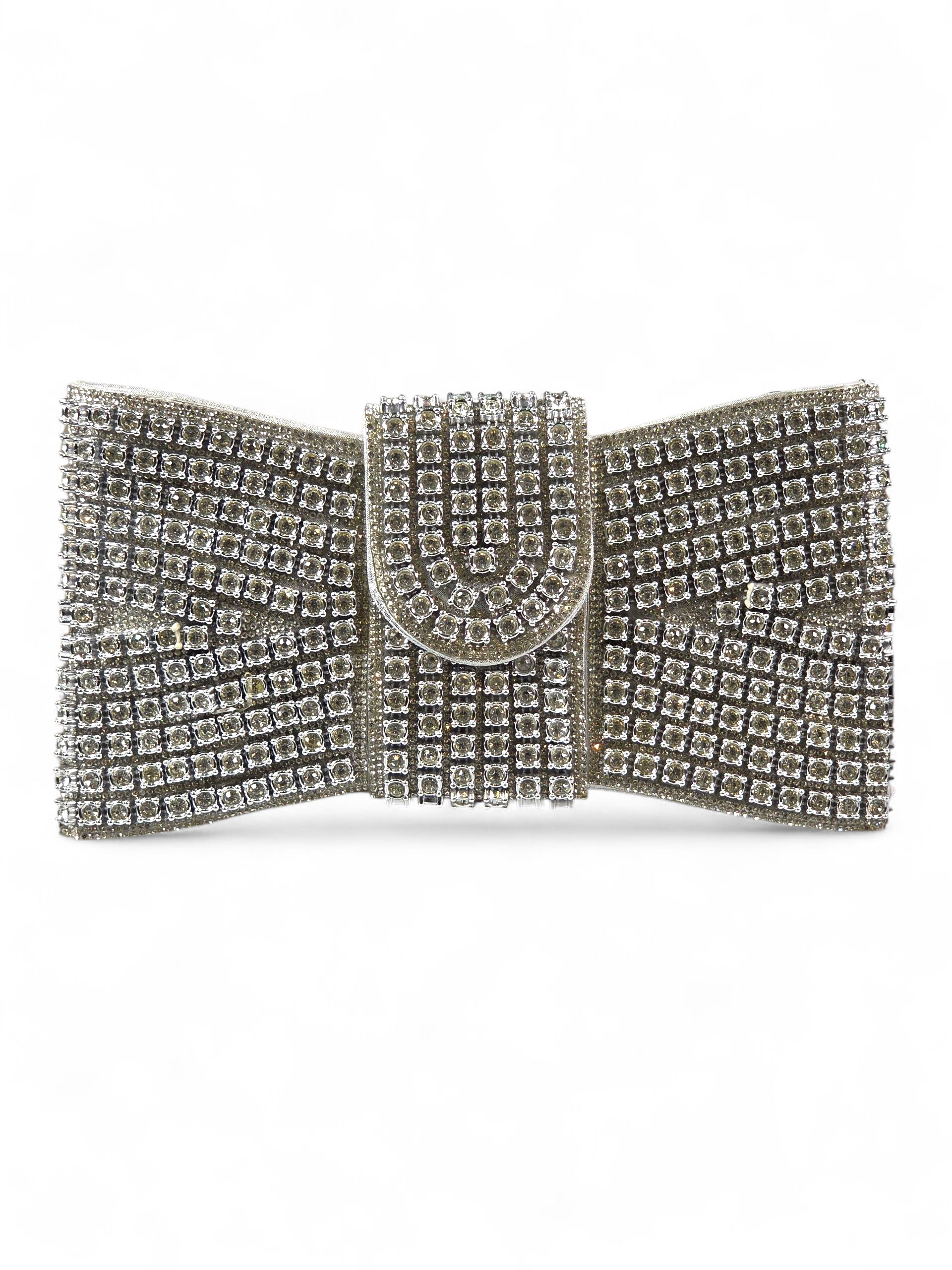 Carteira Luxo Cristal Prata 1038