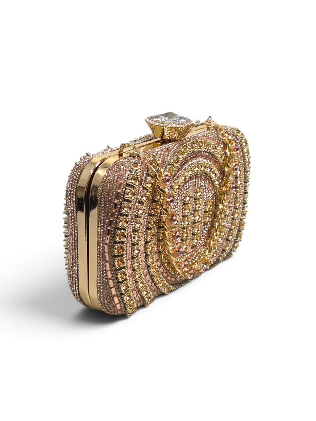 Bolsa Classic Clutch Cristal Champagne 1099