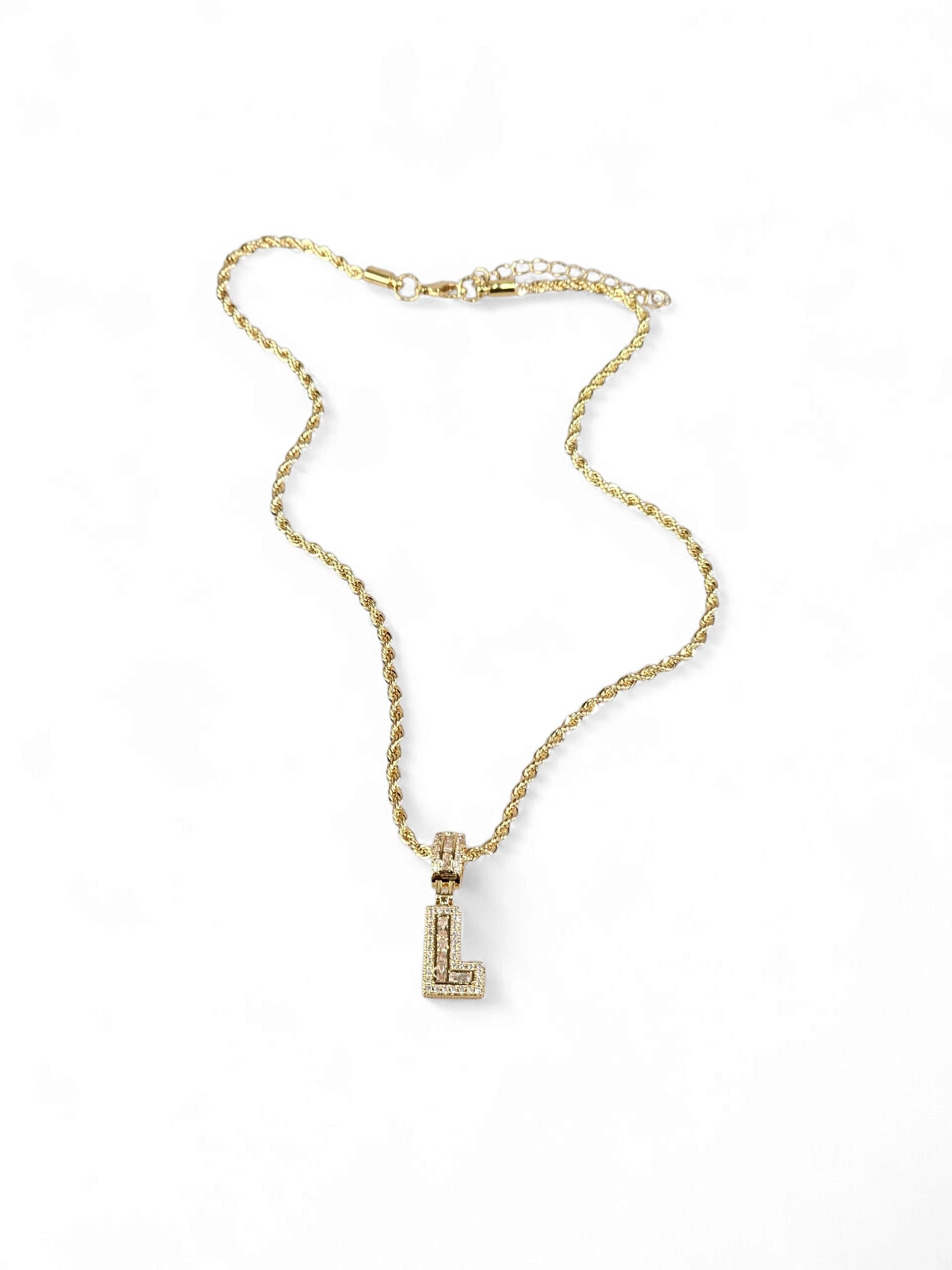 Colar Inicial (L) Zirconia