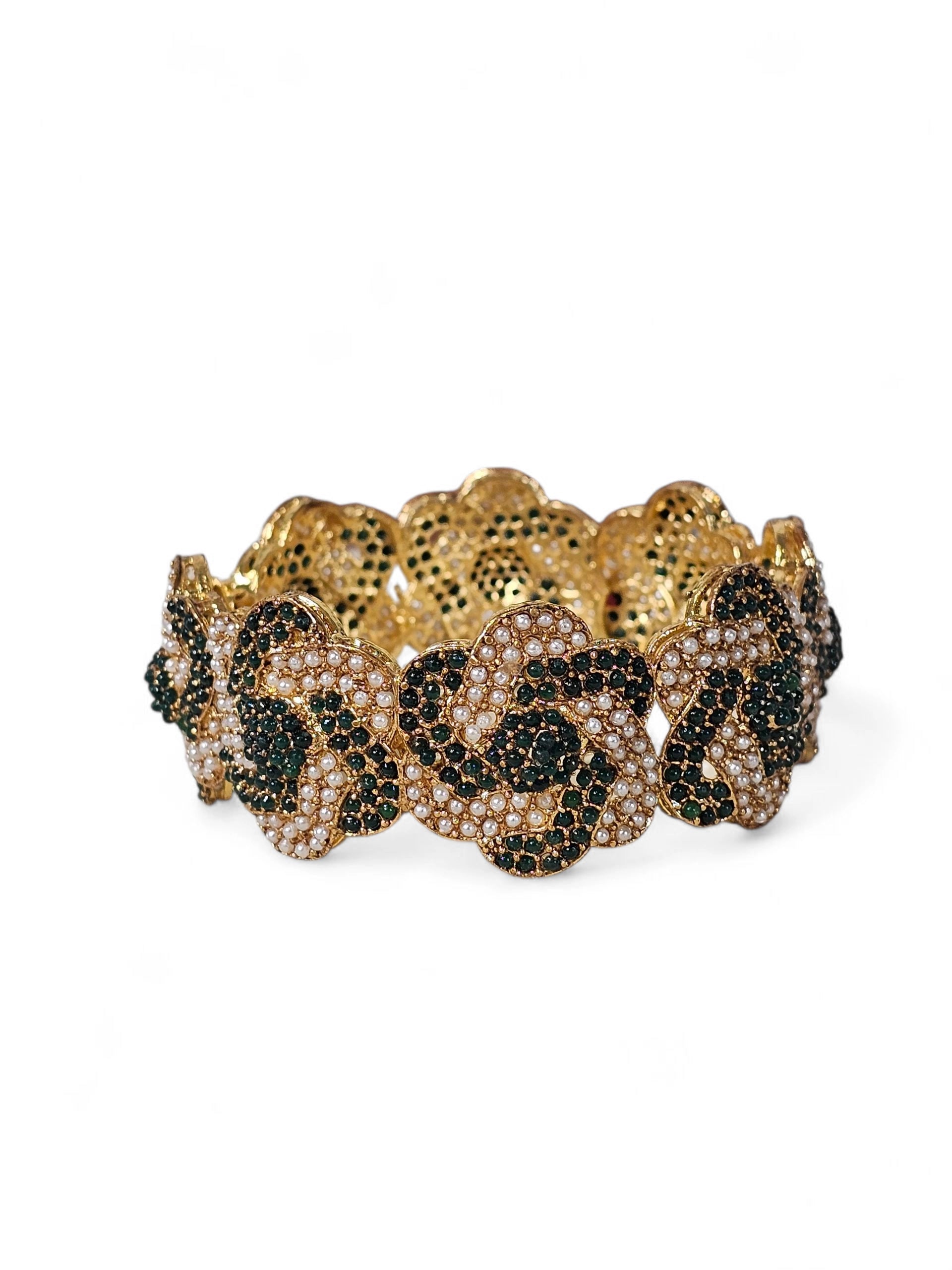 Bracelete Dourado Semi Joia 008