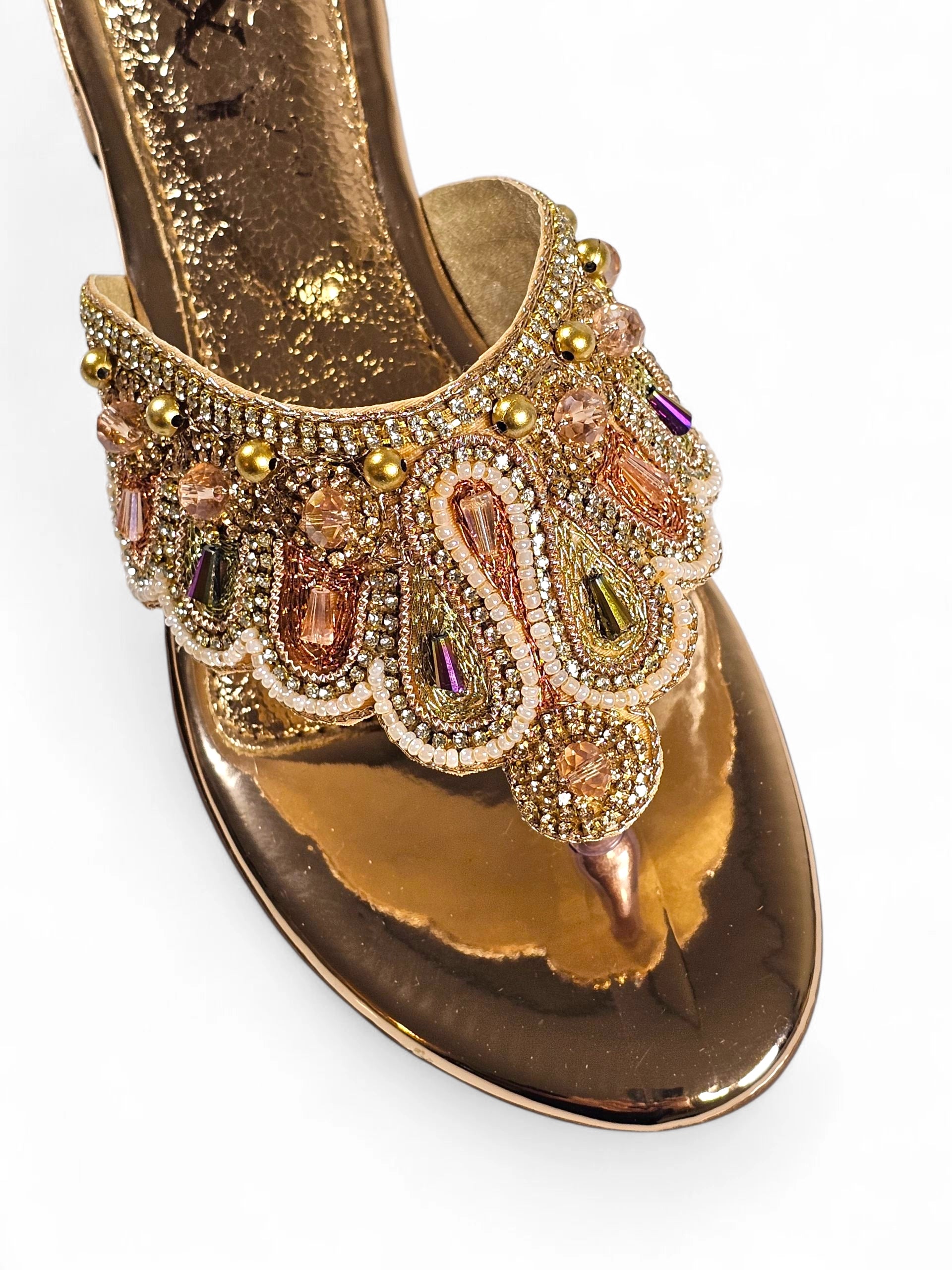 Chinelo 9622 Bronze Salto Bloco