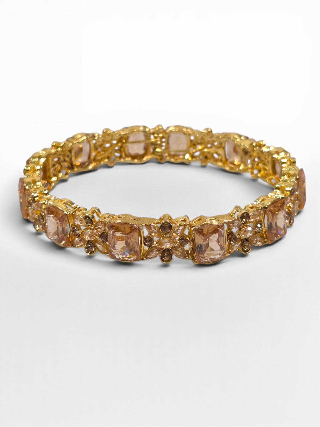 Bracelete Folheado Semi Joia Dourada #1086