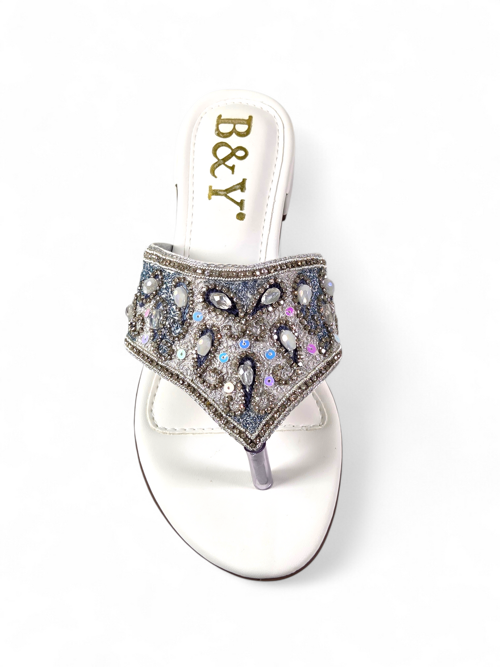 Chinelo 9441 Branco Salto Bloco