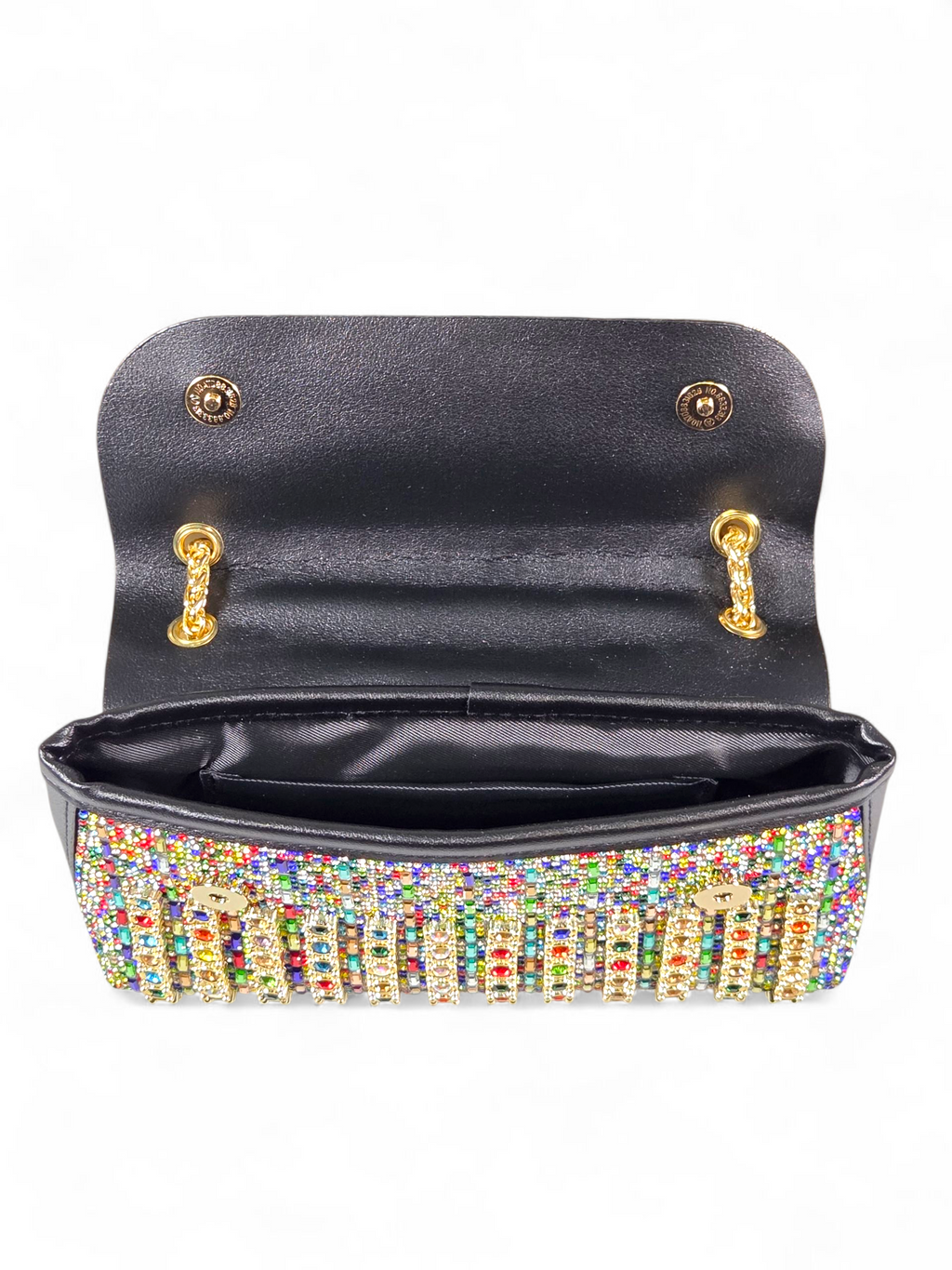 Bolsa Luxo Cristal Preto 1043