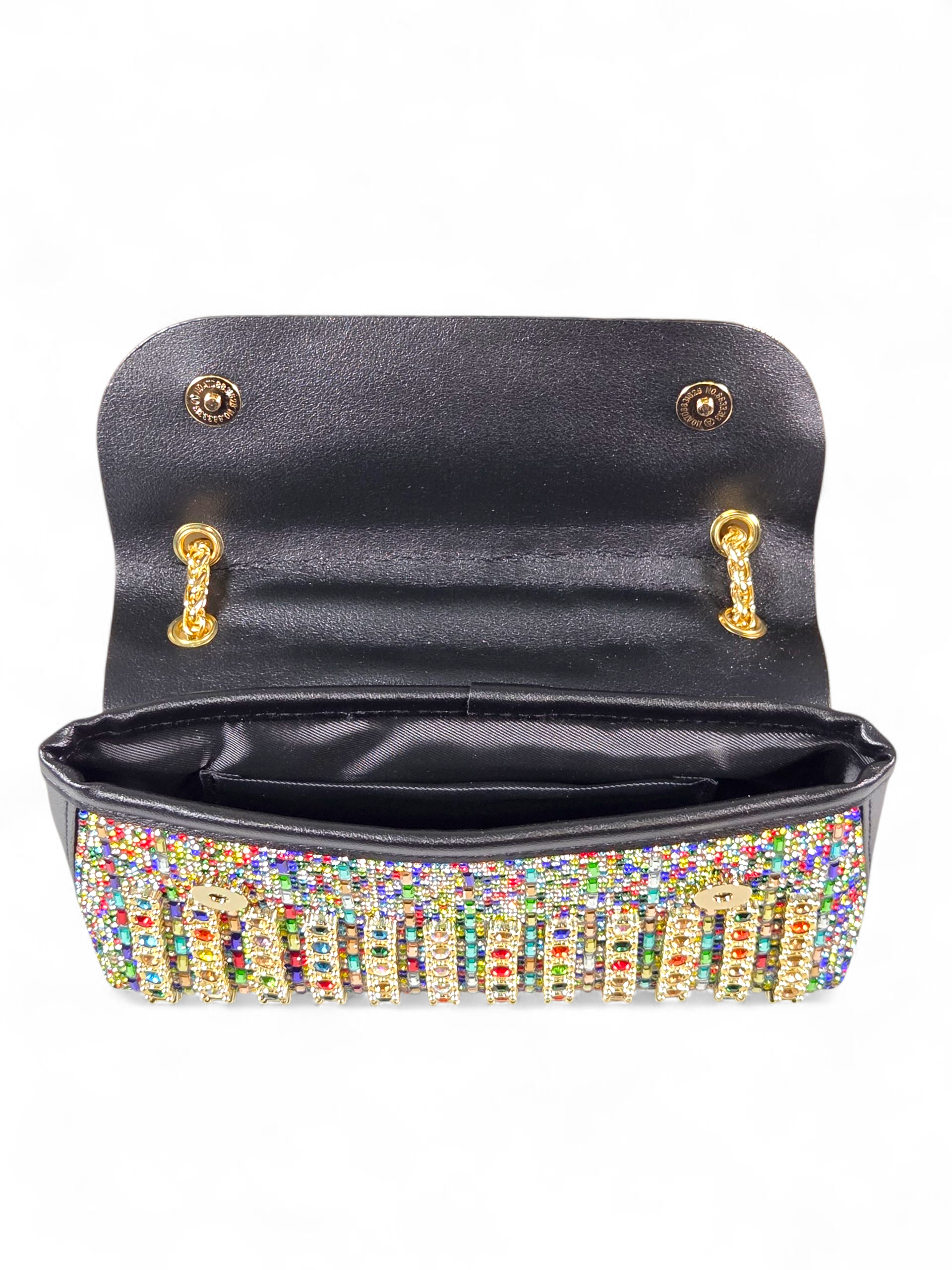 Bolsa Luxo Cristal Preto 1043