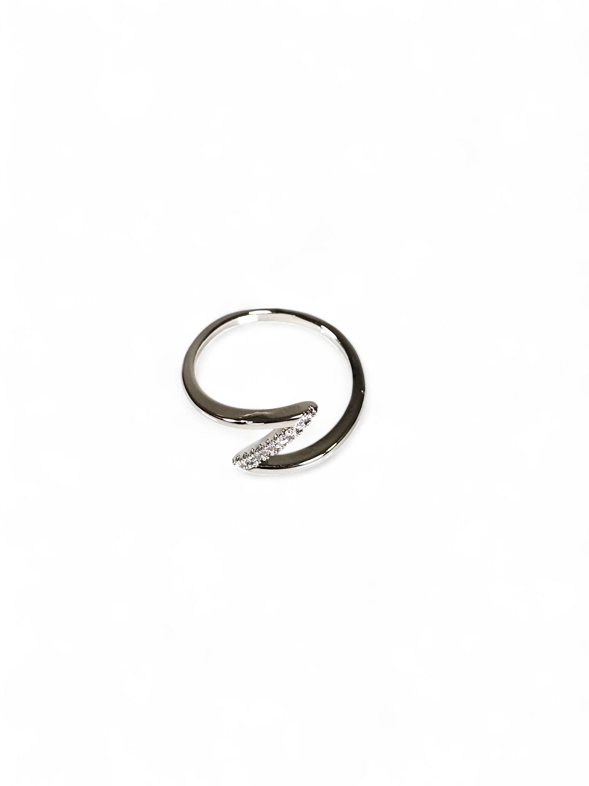 Anel Cristal Zirconia Prata 008
