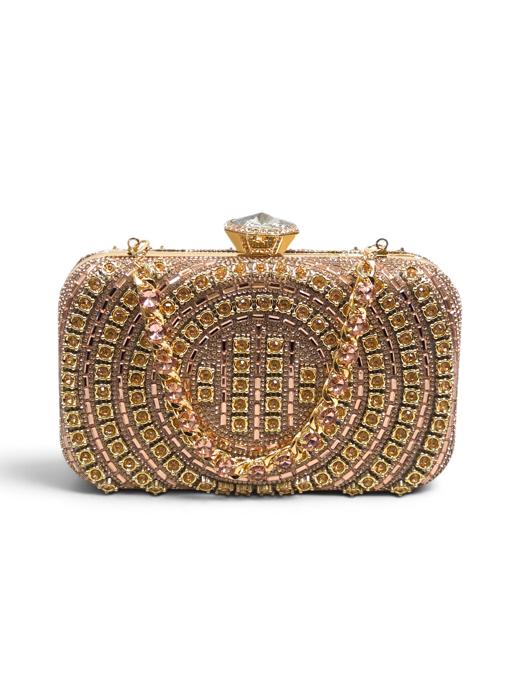 Bolsa Classic Clutch Cristal Champagne 1099