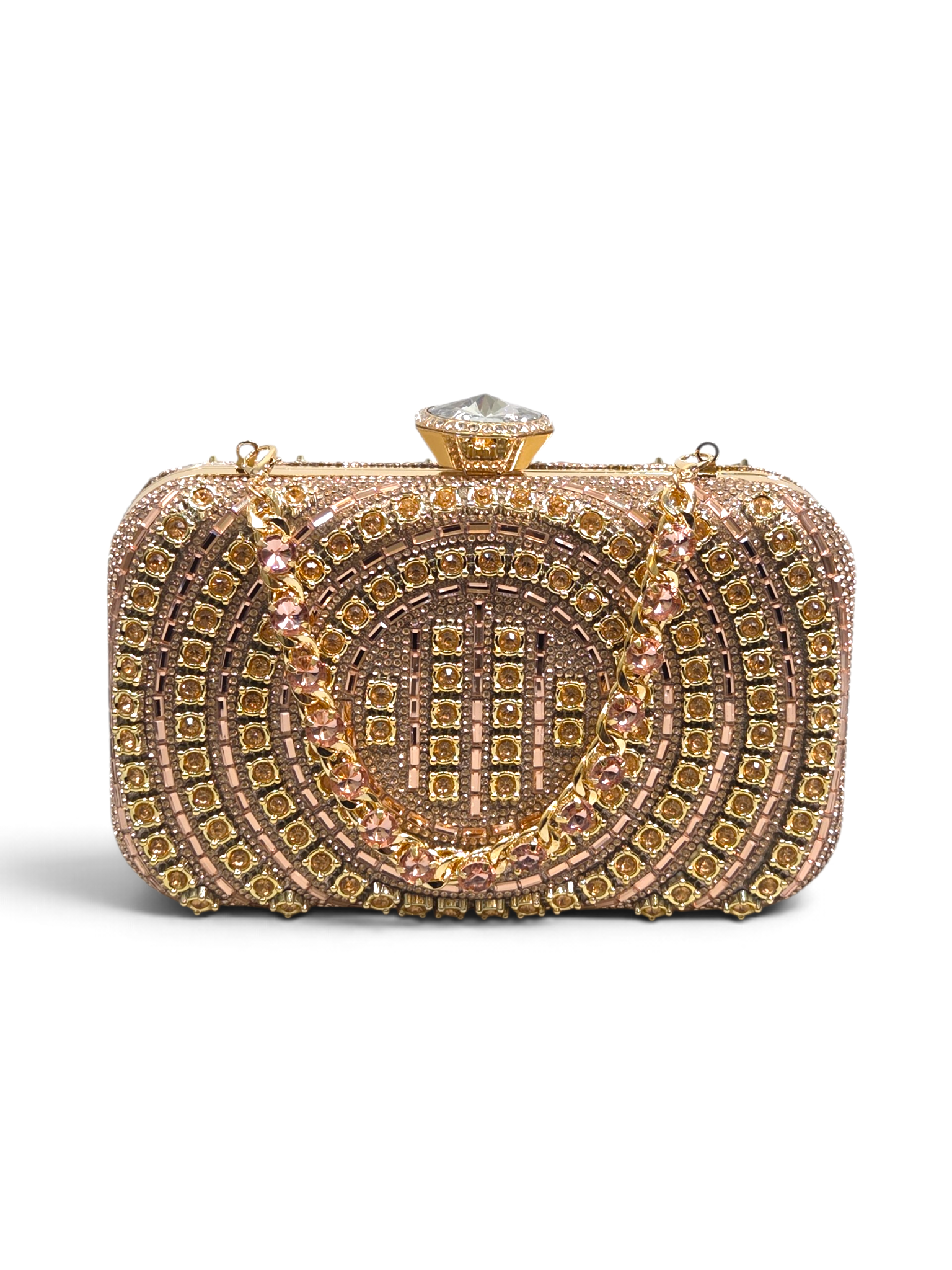 Bolsa Classic Clutch Cristal Champagne 1099