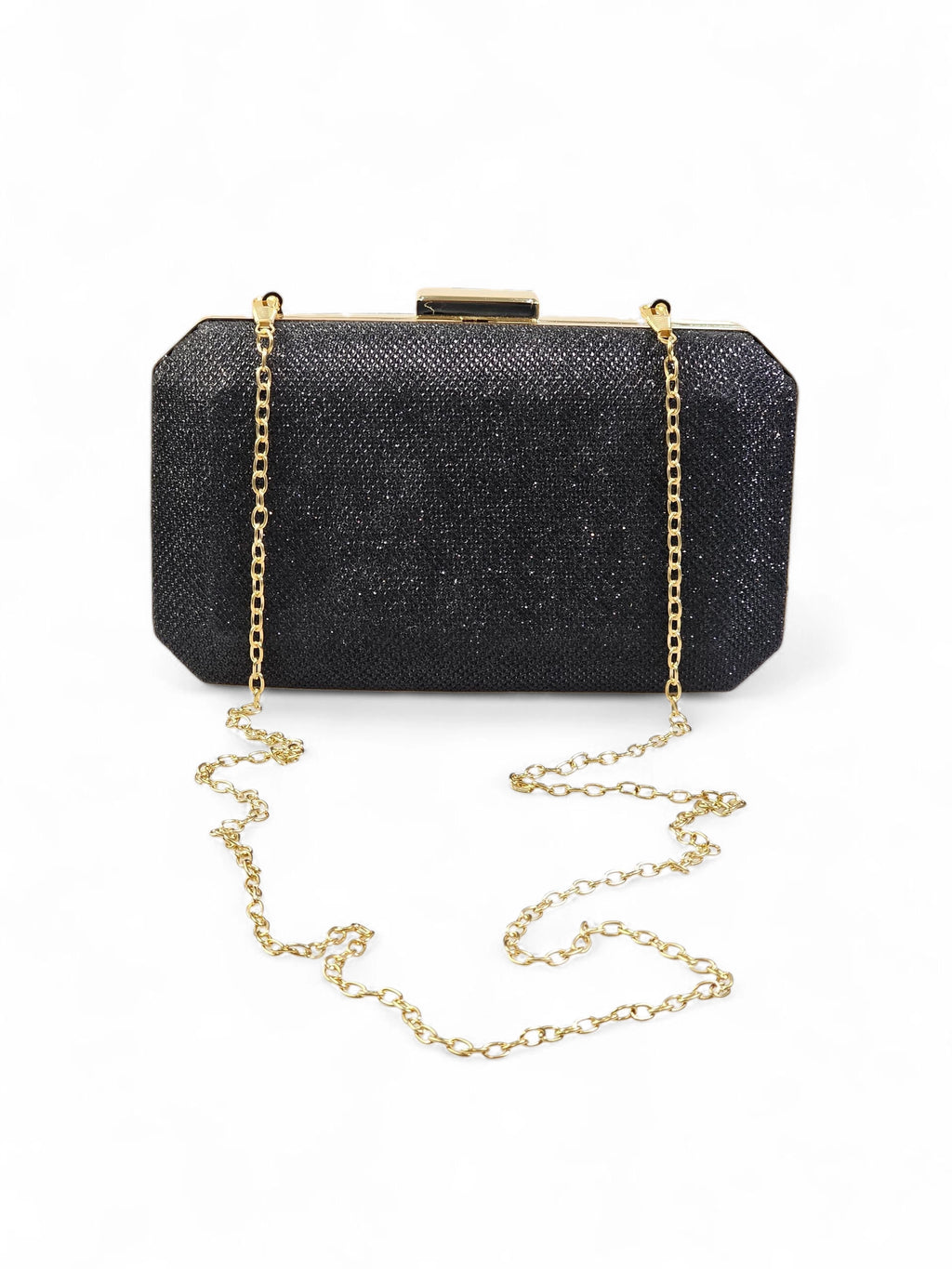 Bolsa Clutch Glitter Preto 1025
