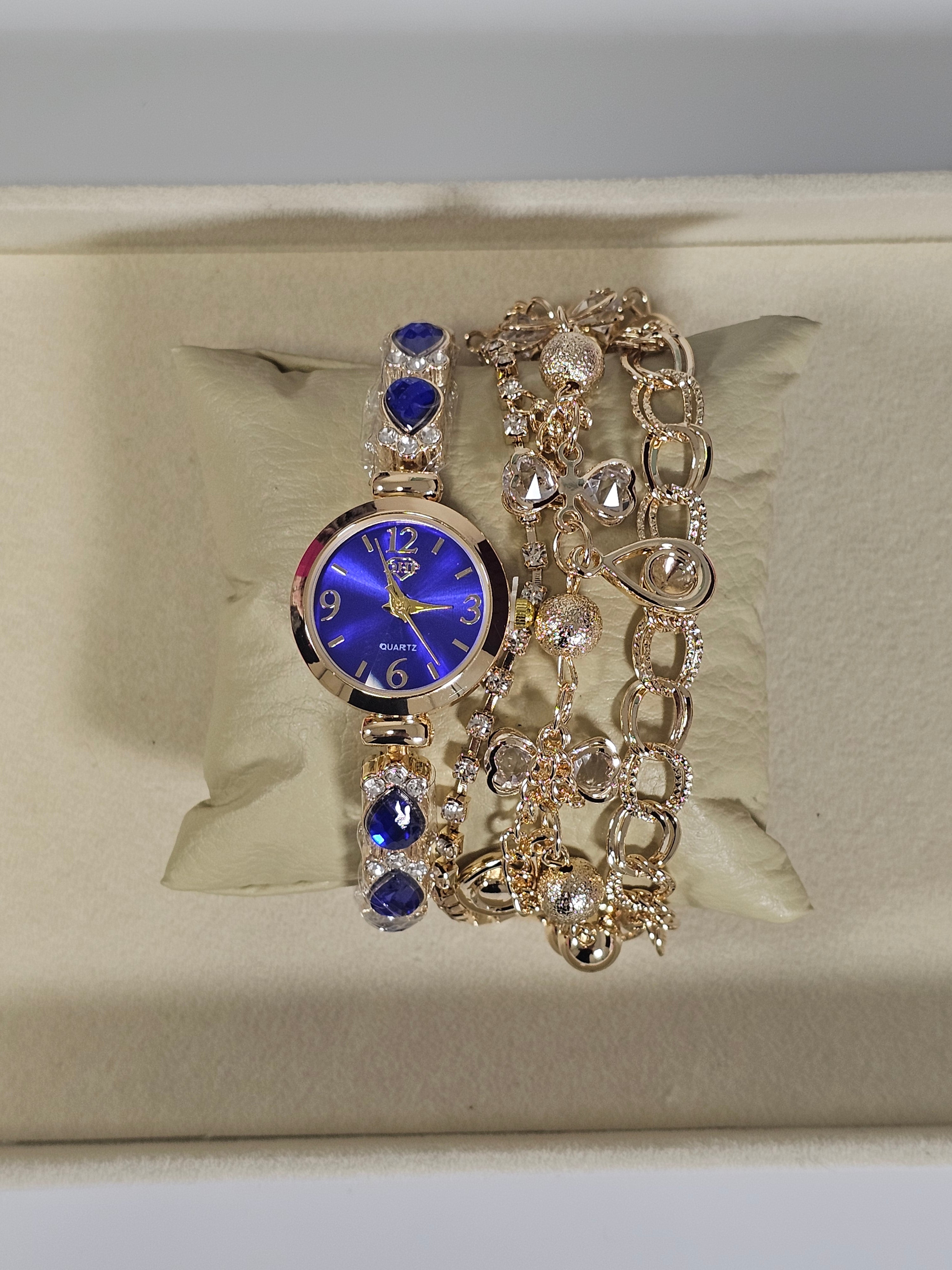 Relógio Prova d’Água com Pulseira Folheada 022