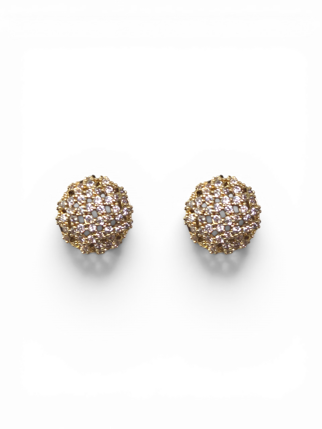 Brinco Cristal Zirconia Dourado #2049