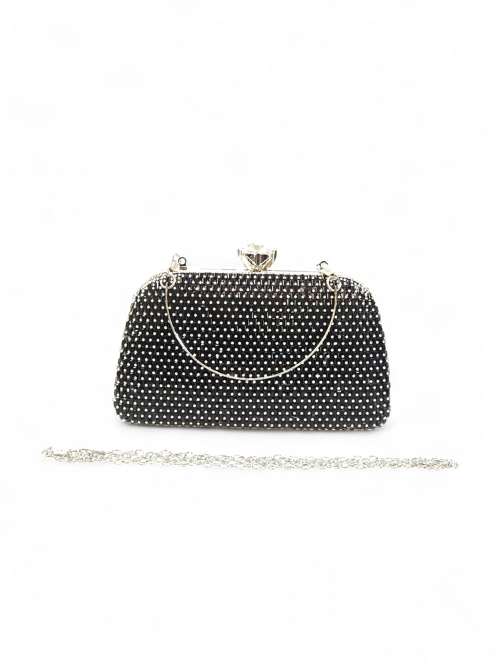 Bolsa Clutch Cristal Preto 027
