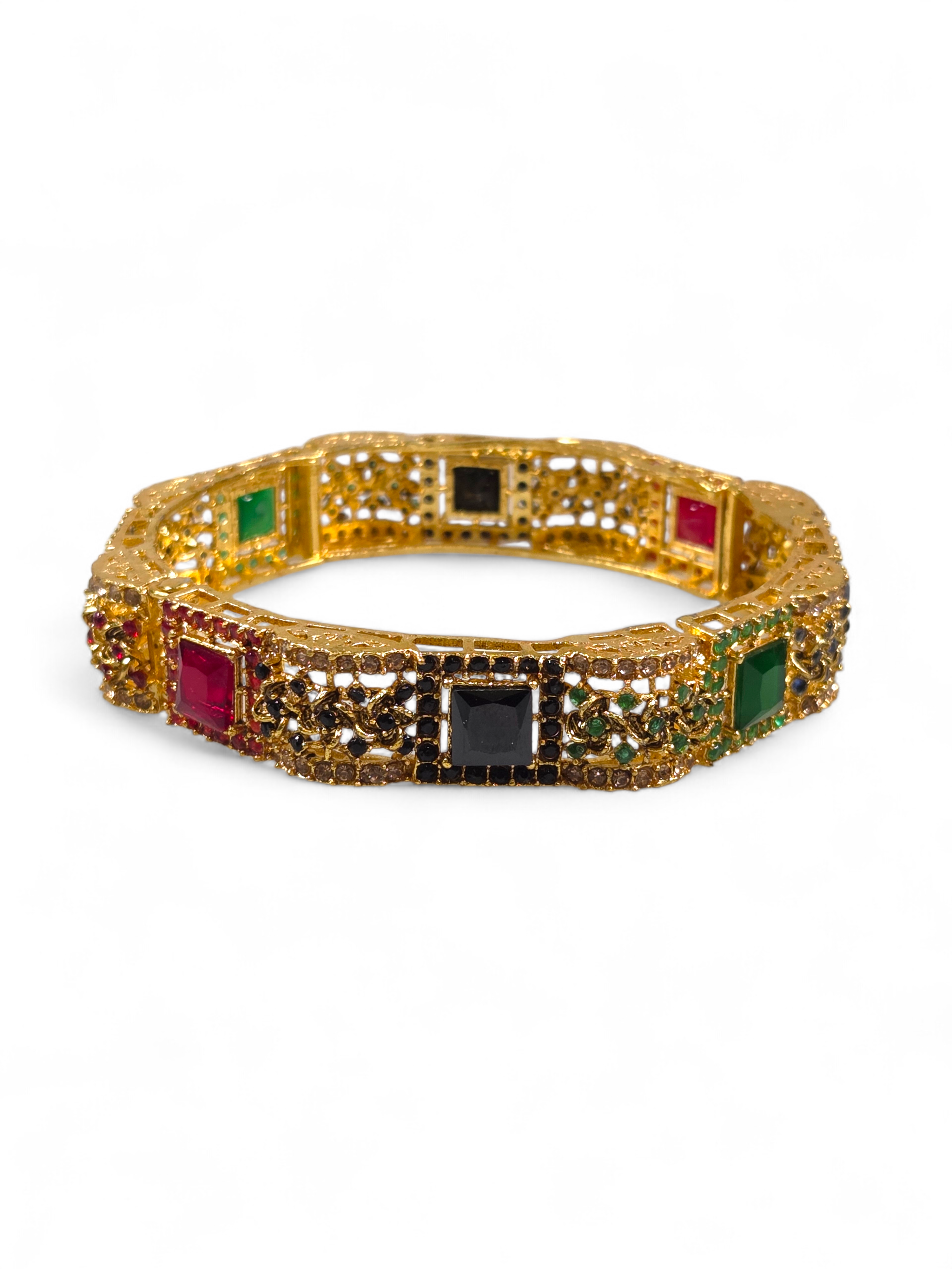 Bracelete Folheado Semi Joia Dourado #1025