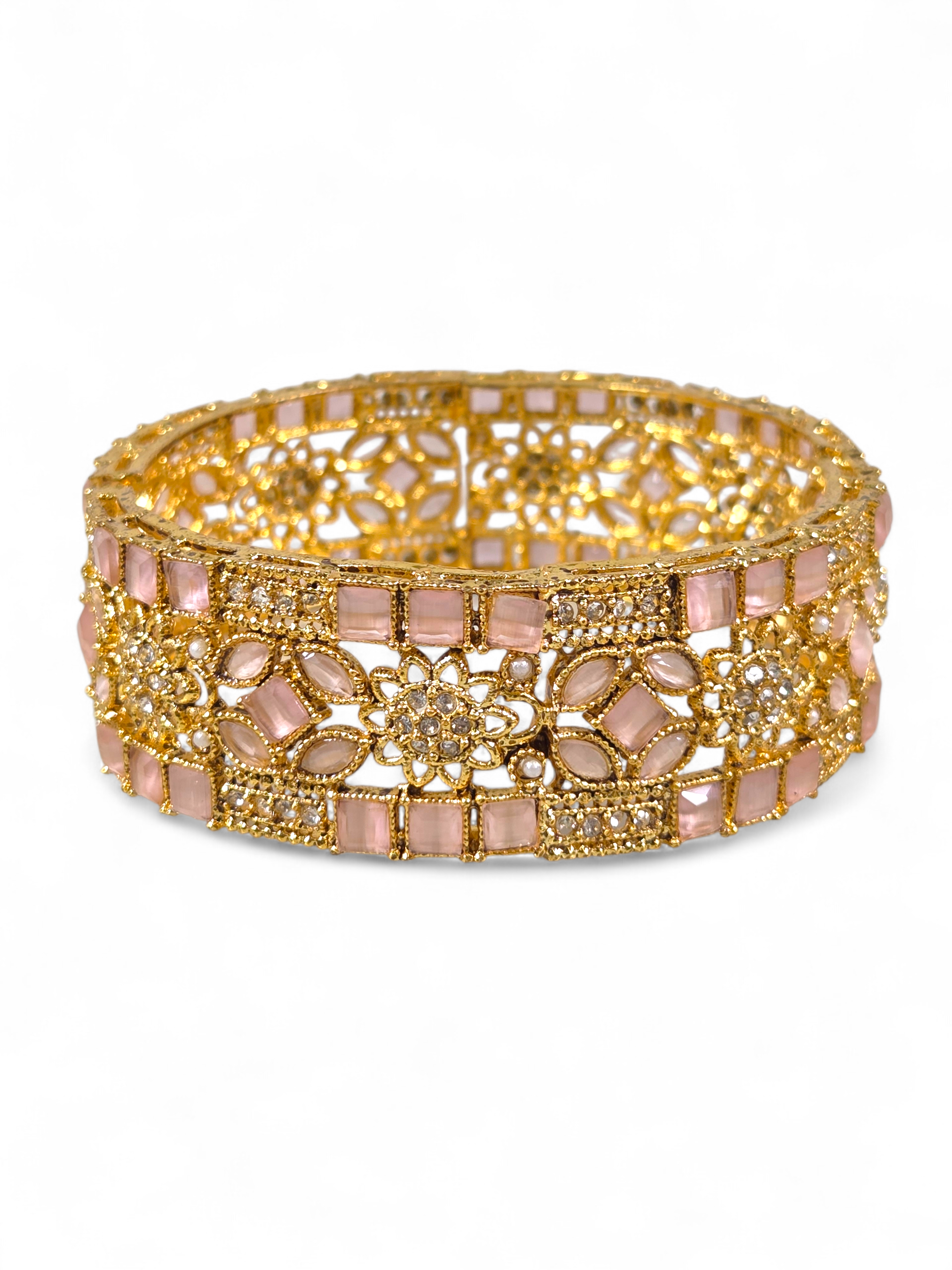 Bracelete Folheado Semi Joia Dourada #1042