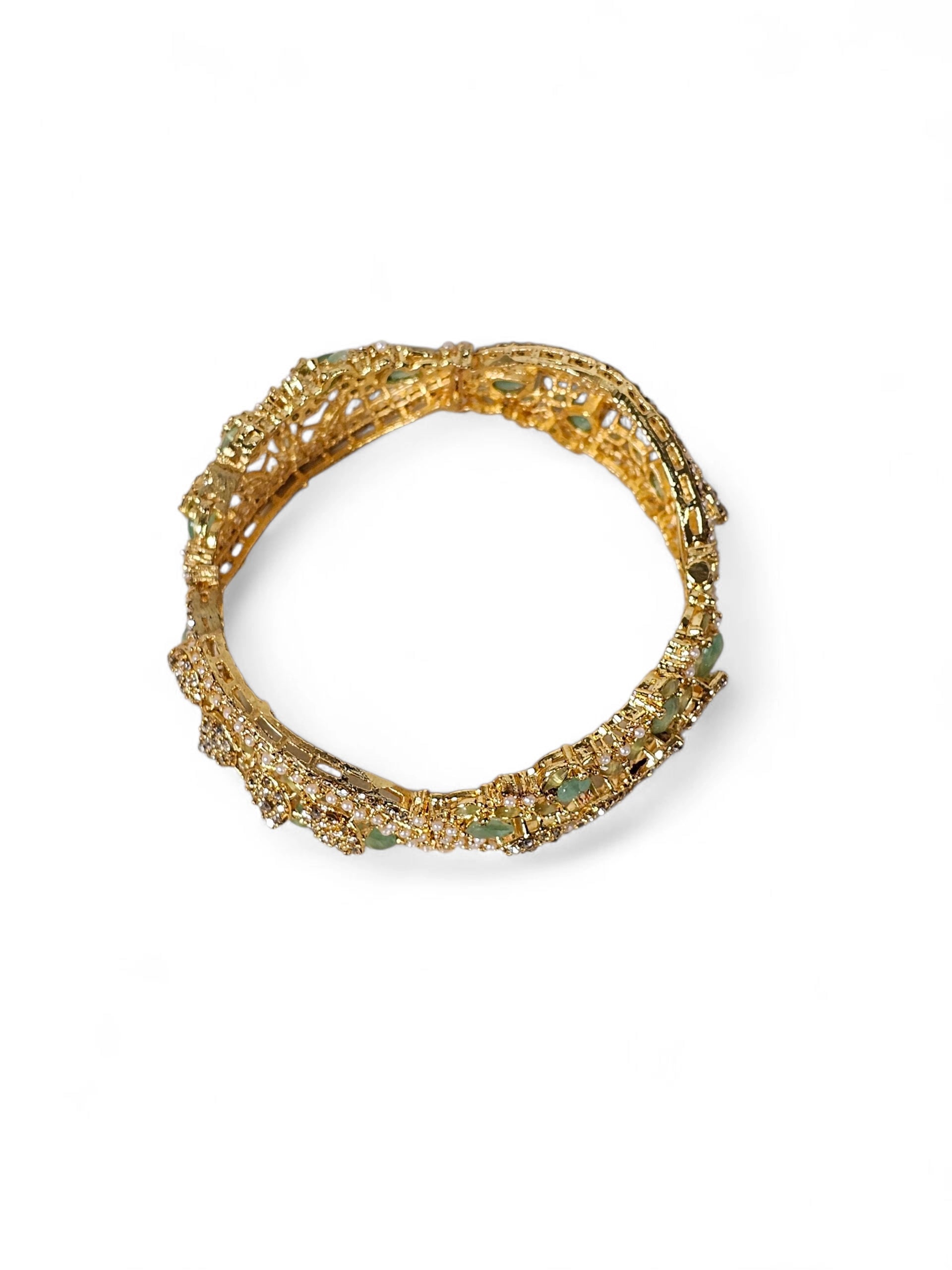 Bracelete Dourado Semi Joia 001