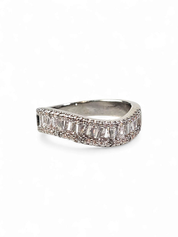 Anel Cristal Zirconia Prata 002