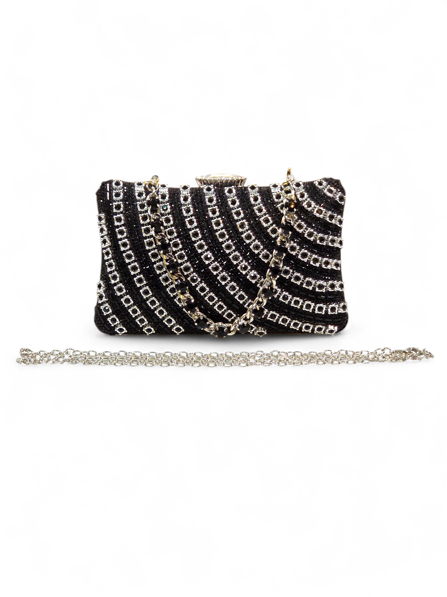 Bolsa Clutch Cristal Preto 1053