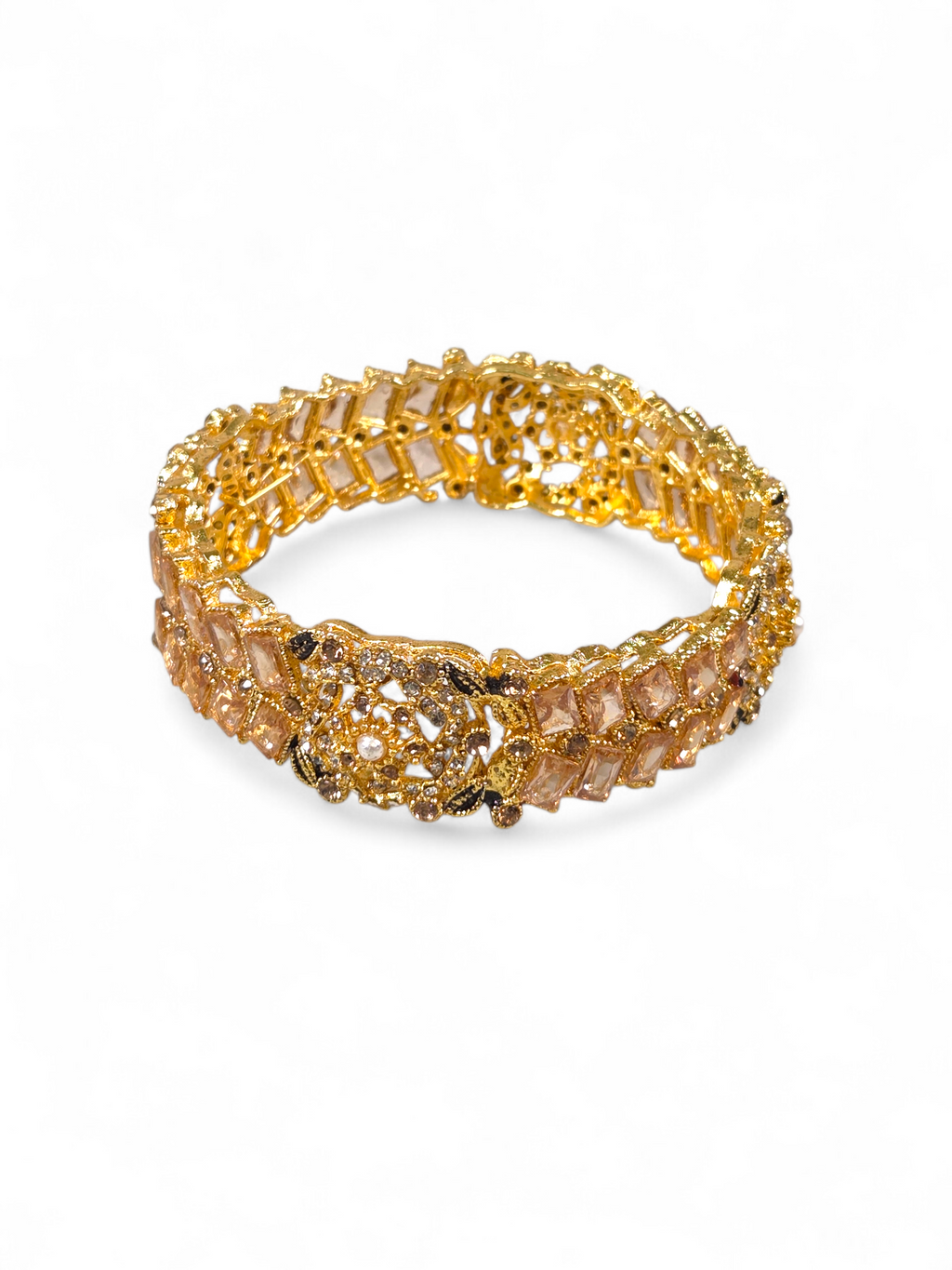 Bracelete Folheado Semi Joia Dourada #1045