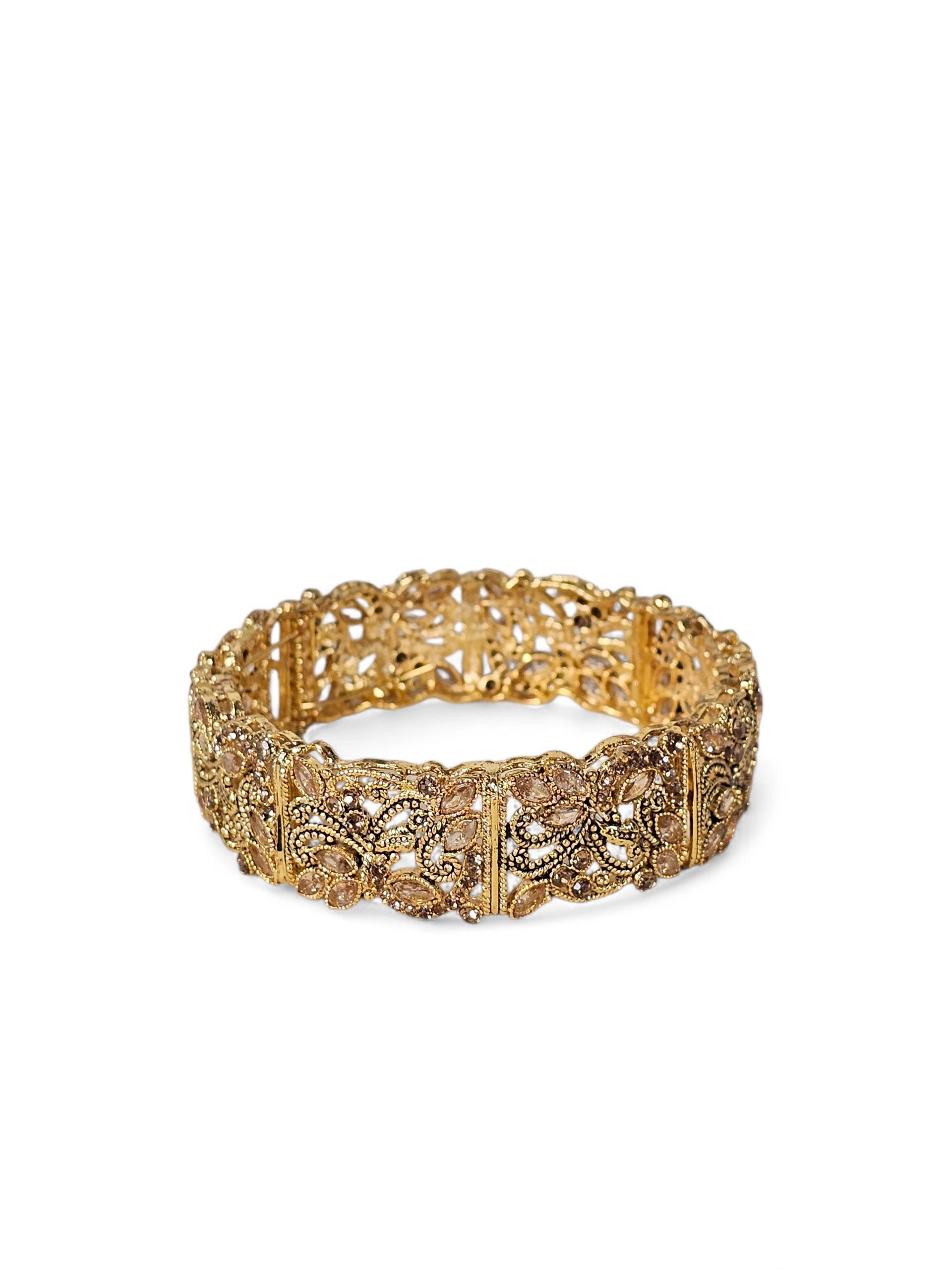 Bracelete Dourado Semi Joia 014