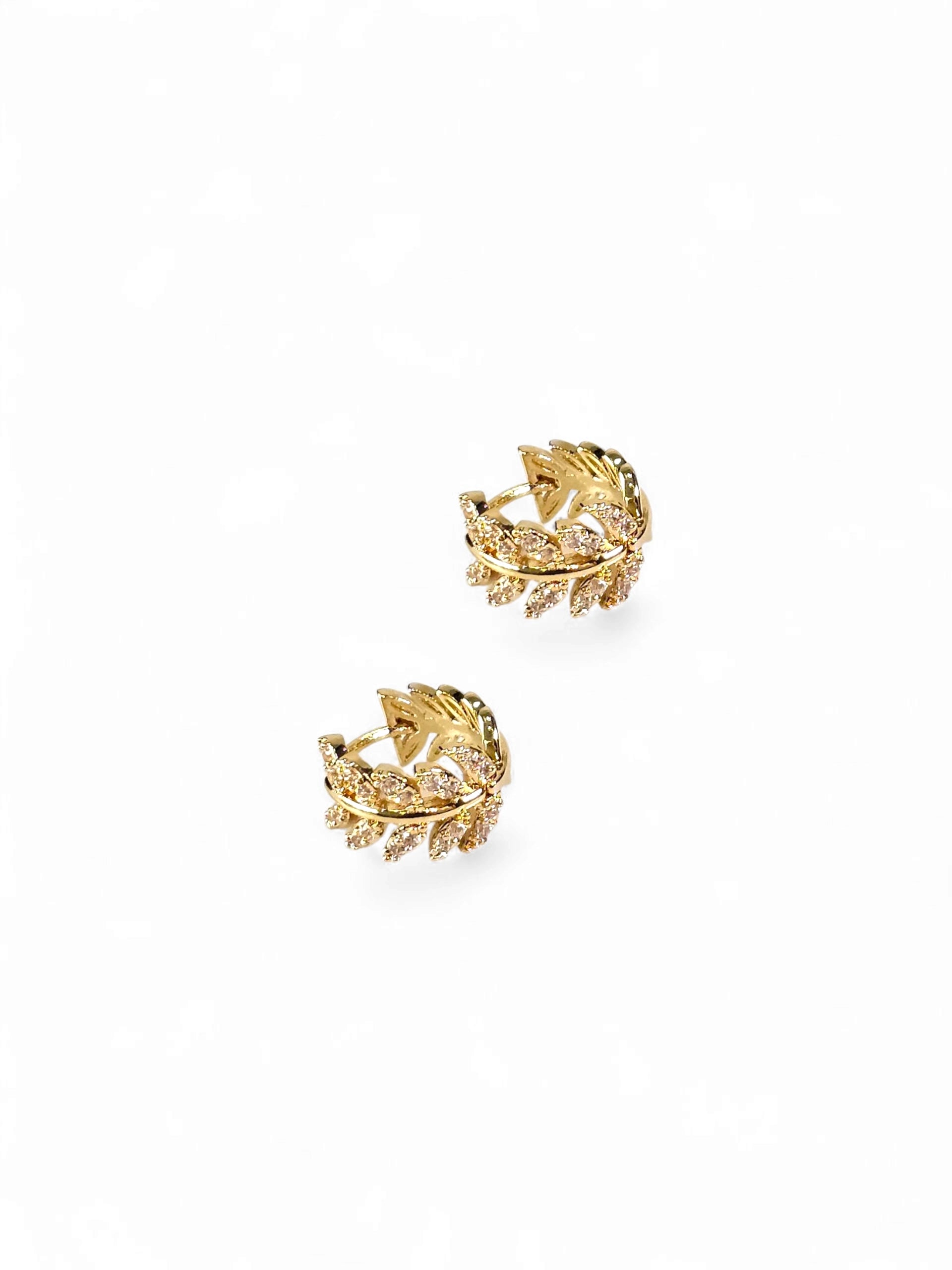 Brinco Zirconia Argola Dourado 032