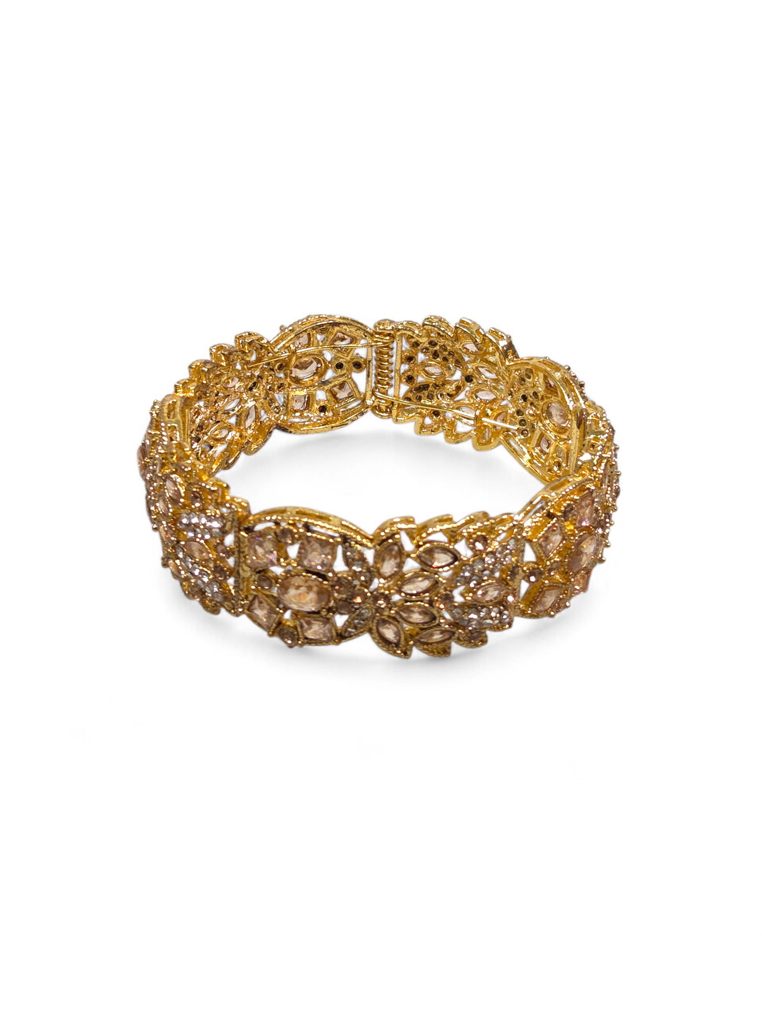 Bracelete Folheado Semi Joia Dourada #1052