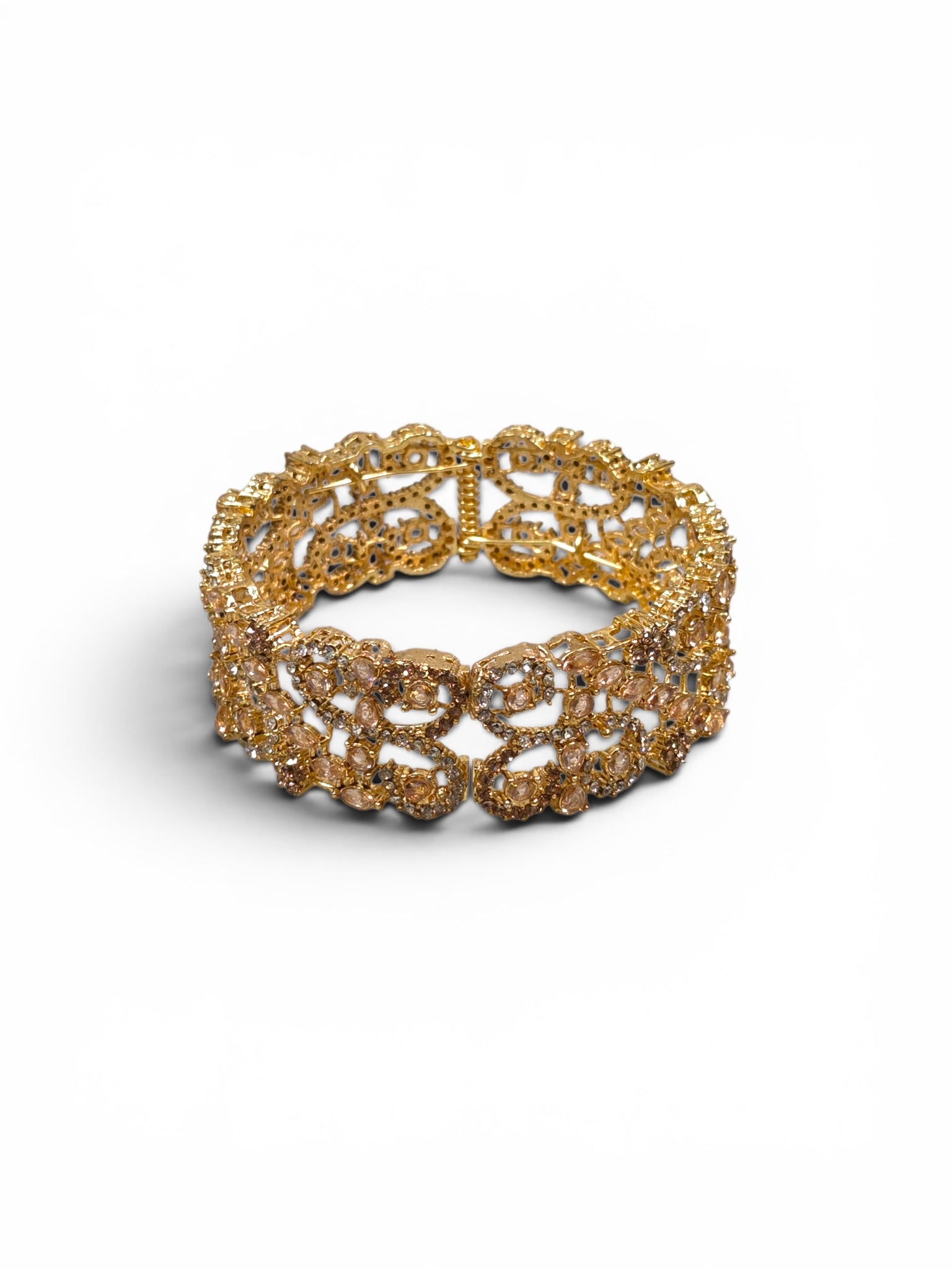 Bracelete Folheado Semi Joia Dourado #1102