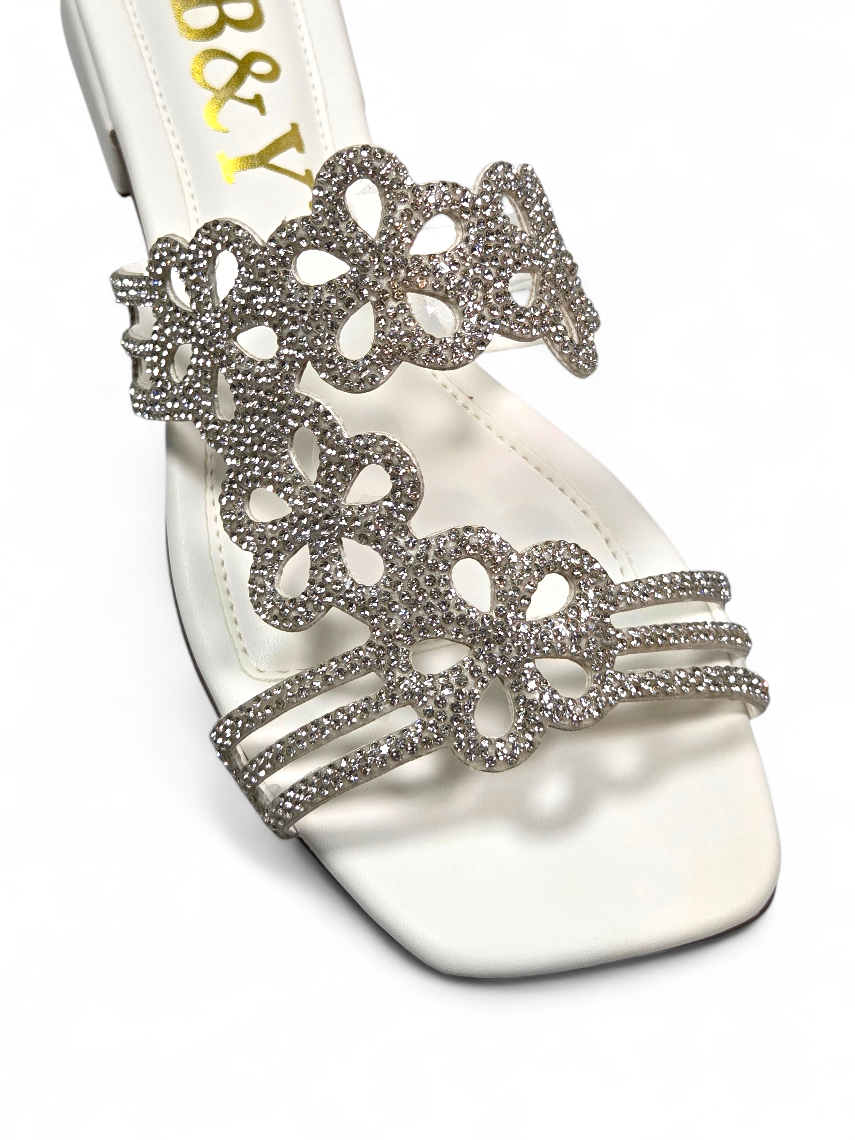 Tamanco 3001 Branco Salto Baixo