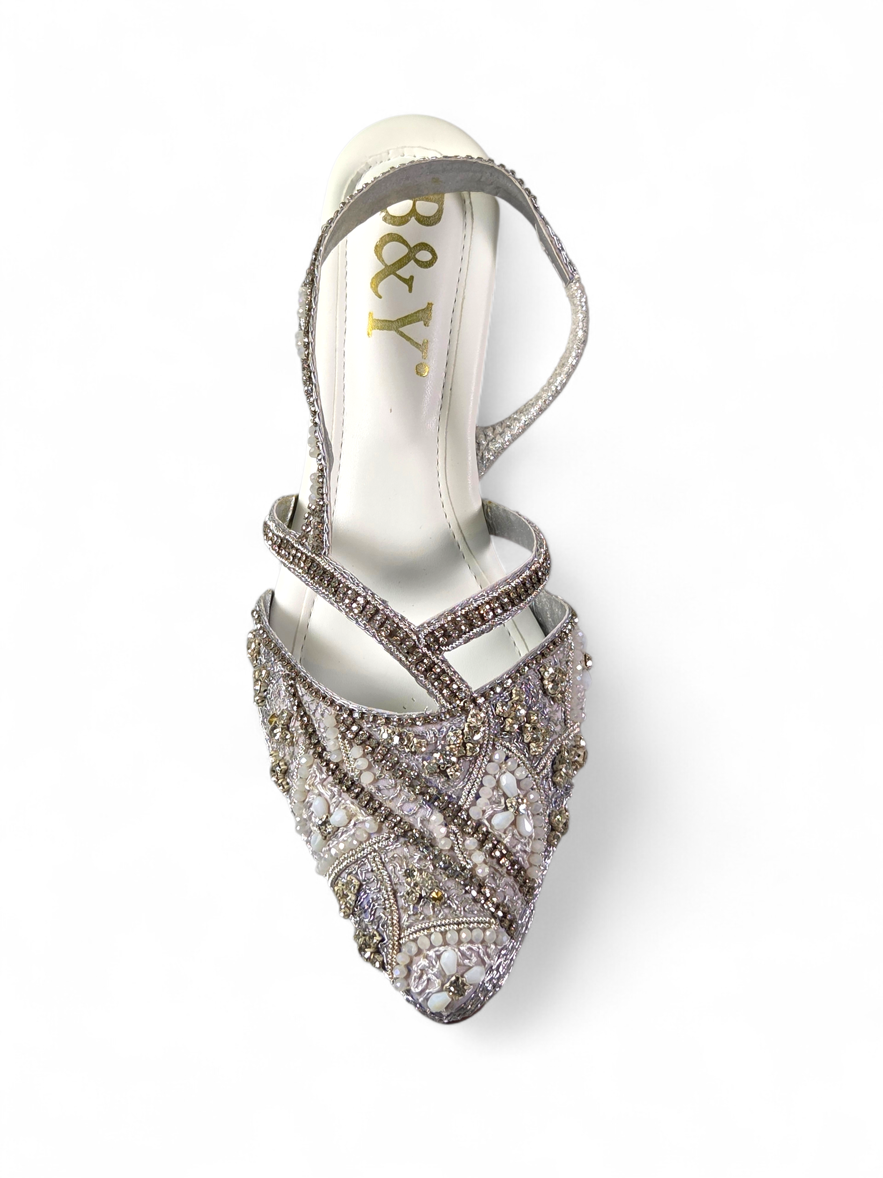 Mule 9484 Branco Salto Médio