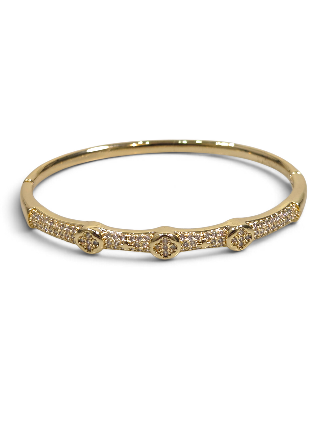 Pulseira Cristal Zirconia Dourado 2015