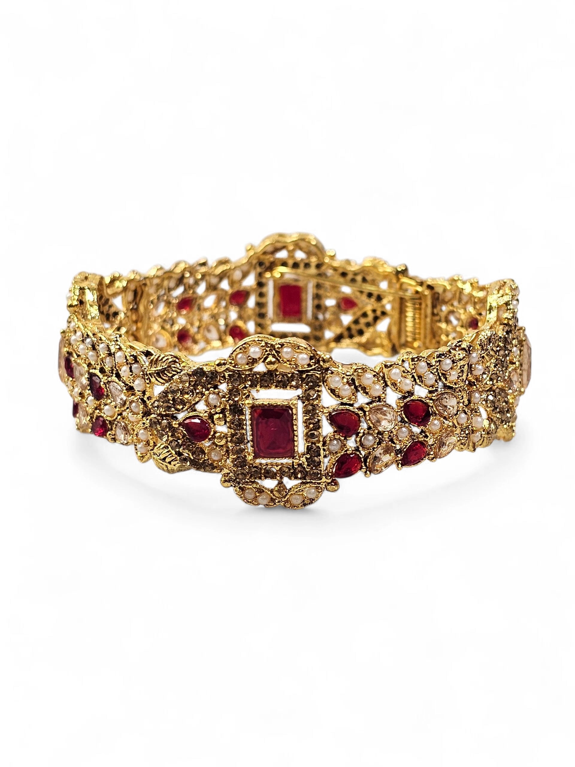 Bracelete Dourado Semi Joia 030