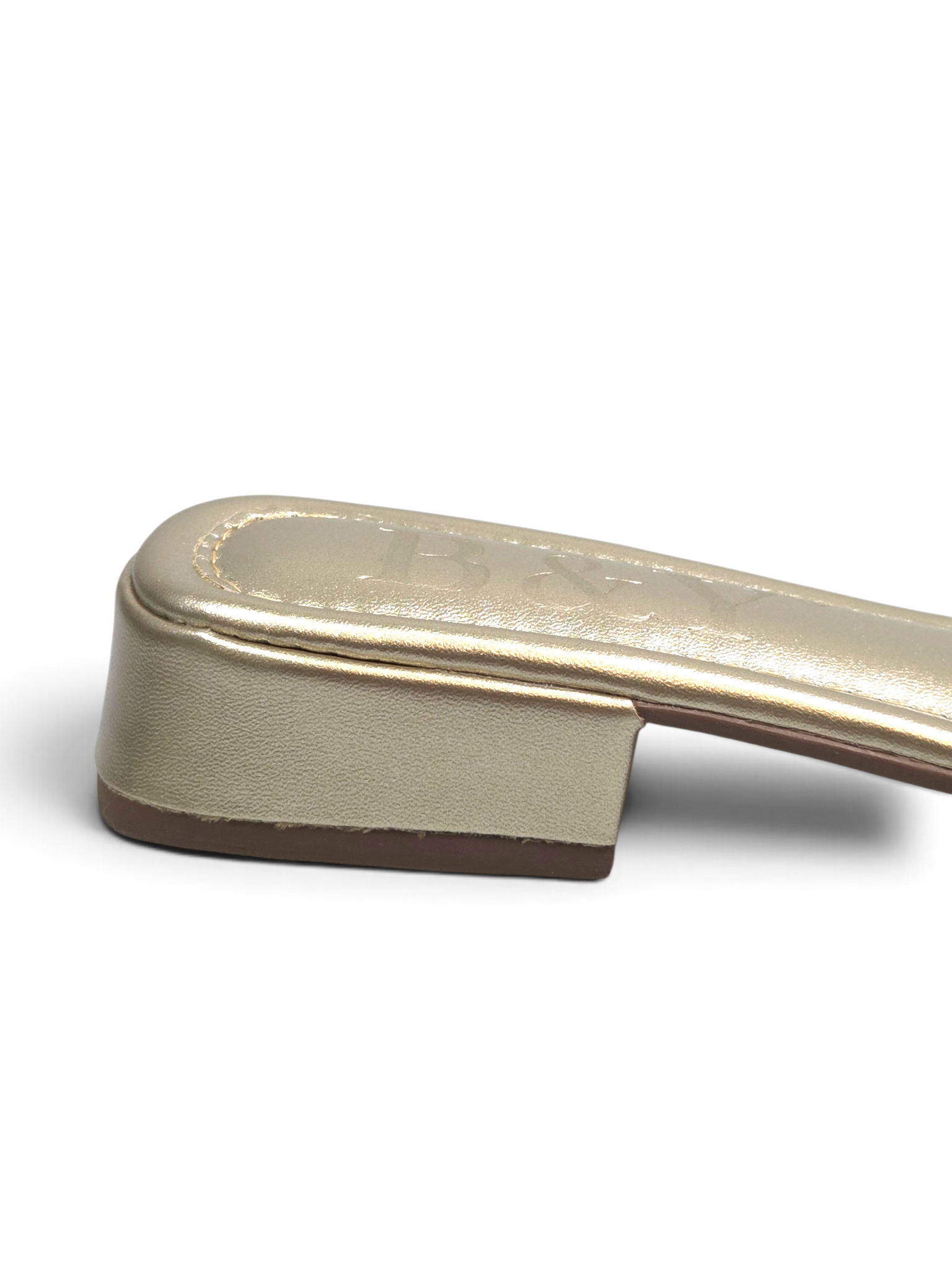 Tamanco 9866 Dourado Salto Baixo 2 cm
