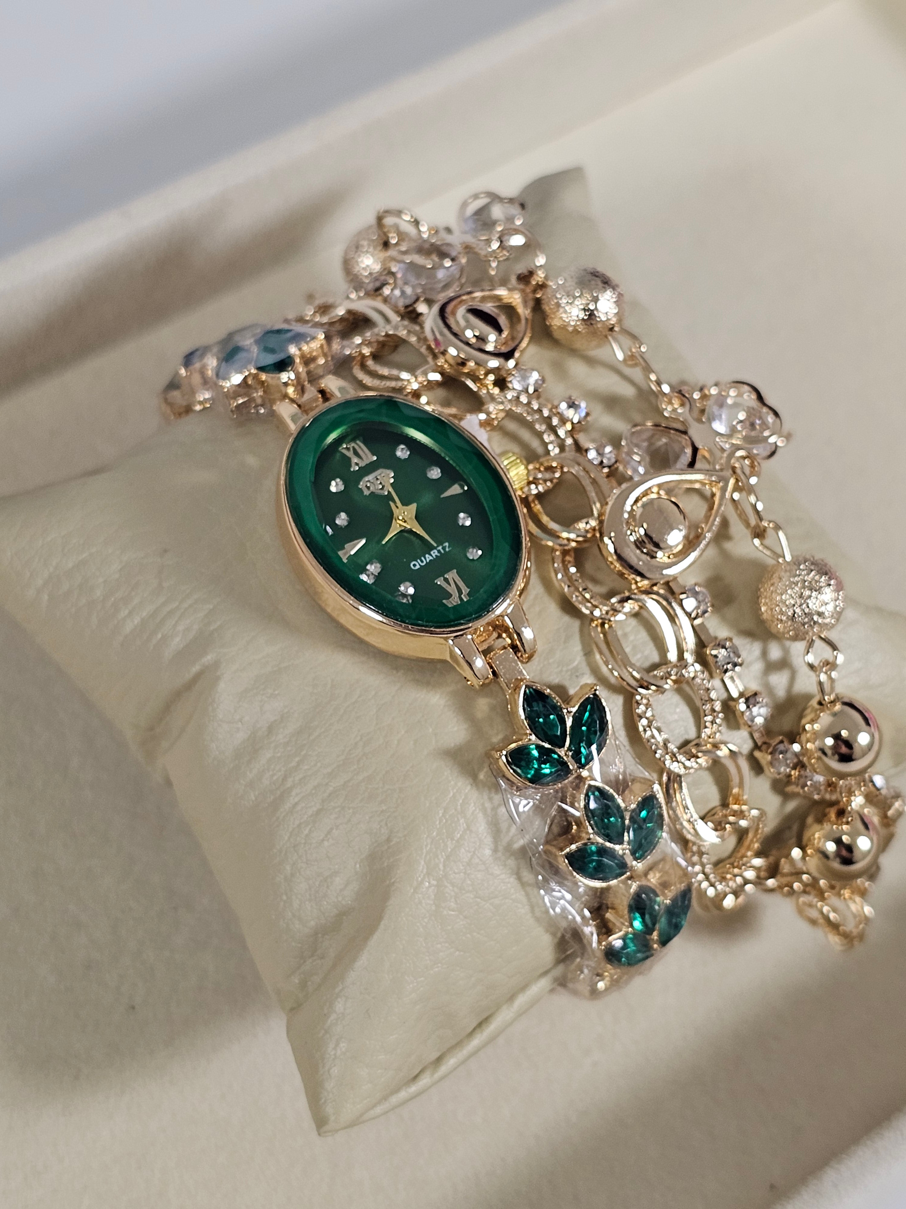 Relógio Prova d’Água com Pulseira Folheada 023