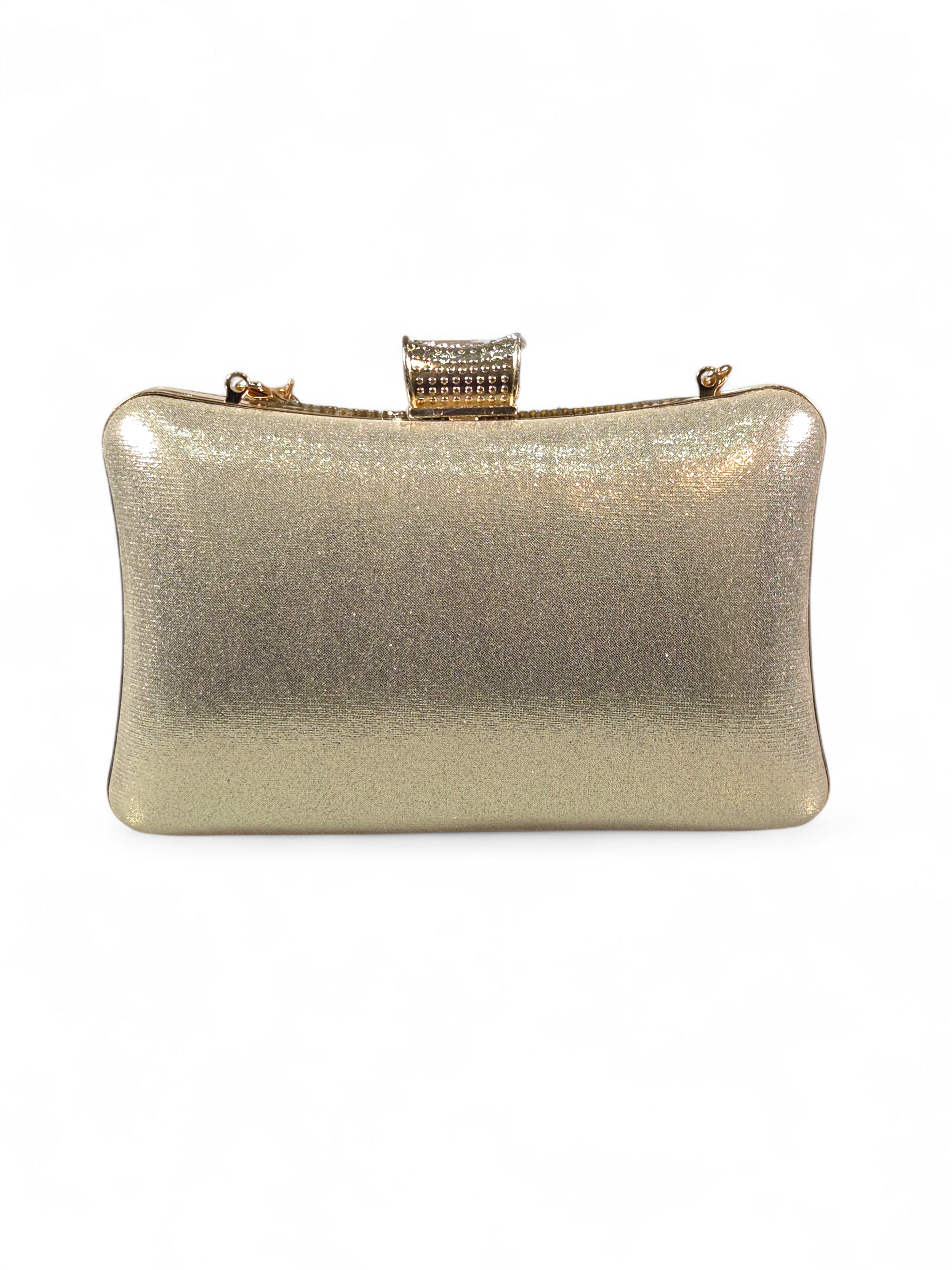 Bolsa Clutch Cristal Dourado 1049