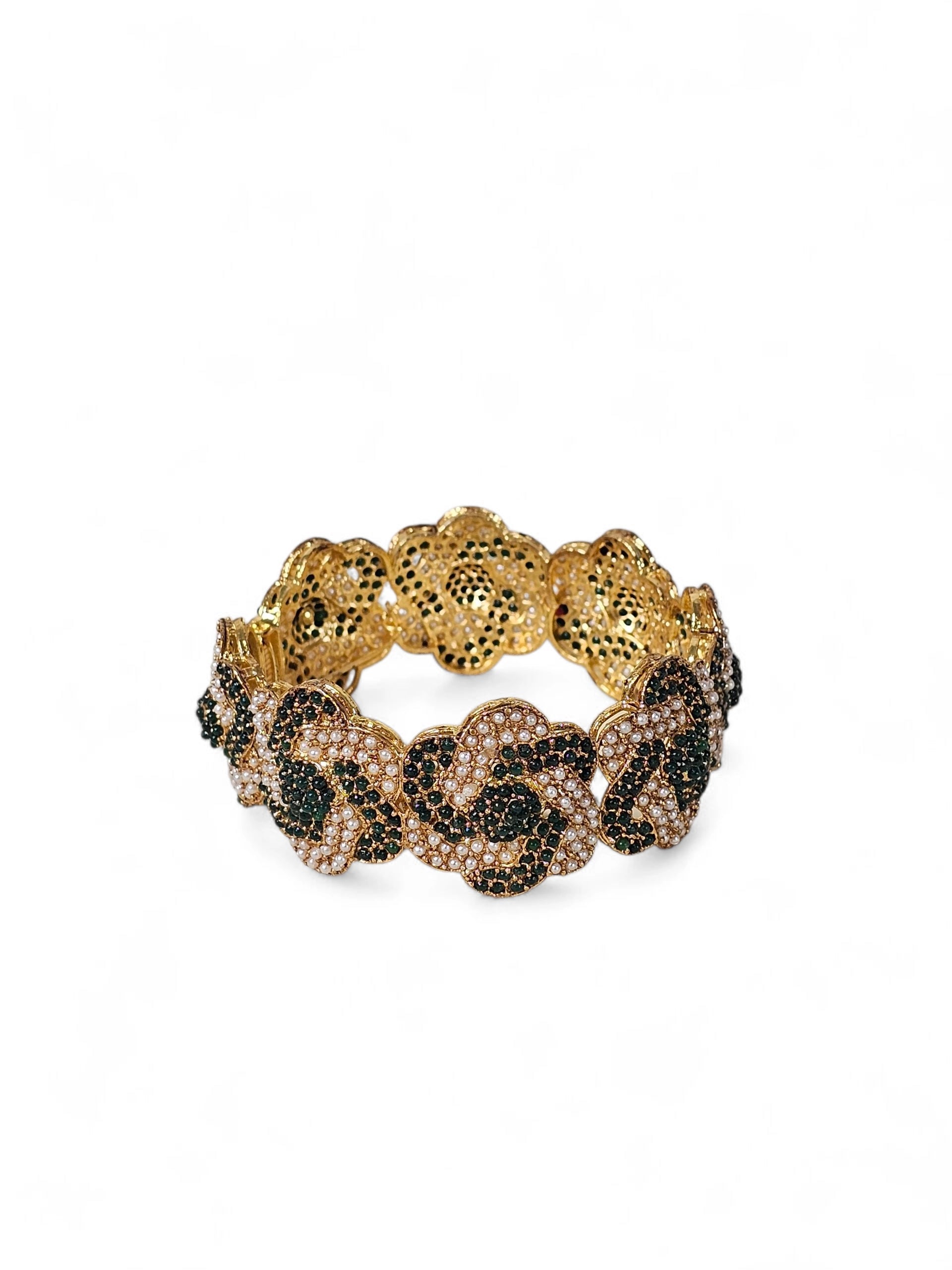 Bracelete Dourado Semi Joia 008