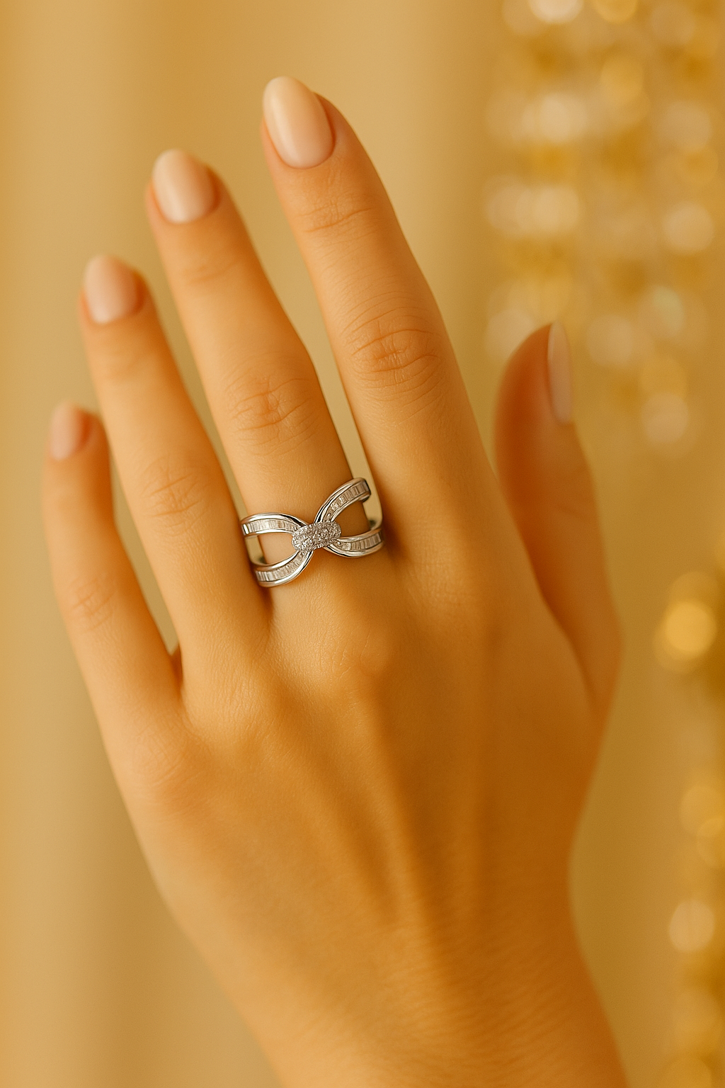 Anel Cristal Zirconia Prata 003