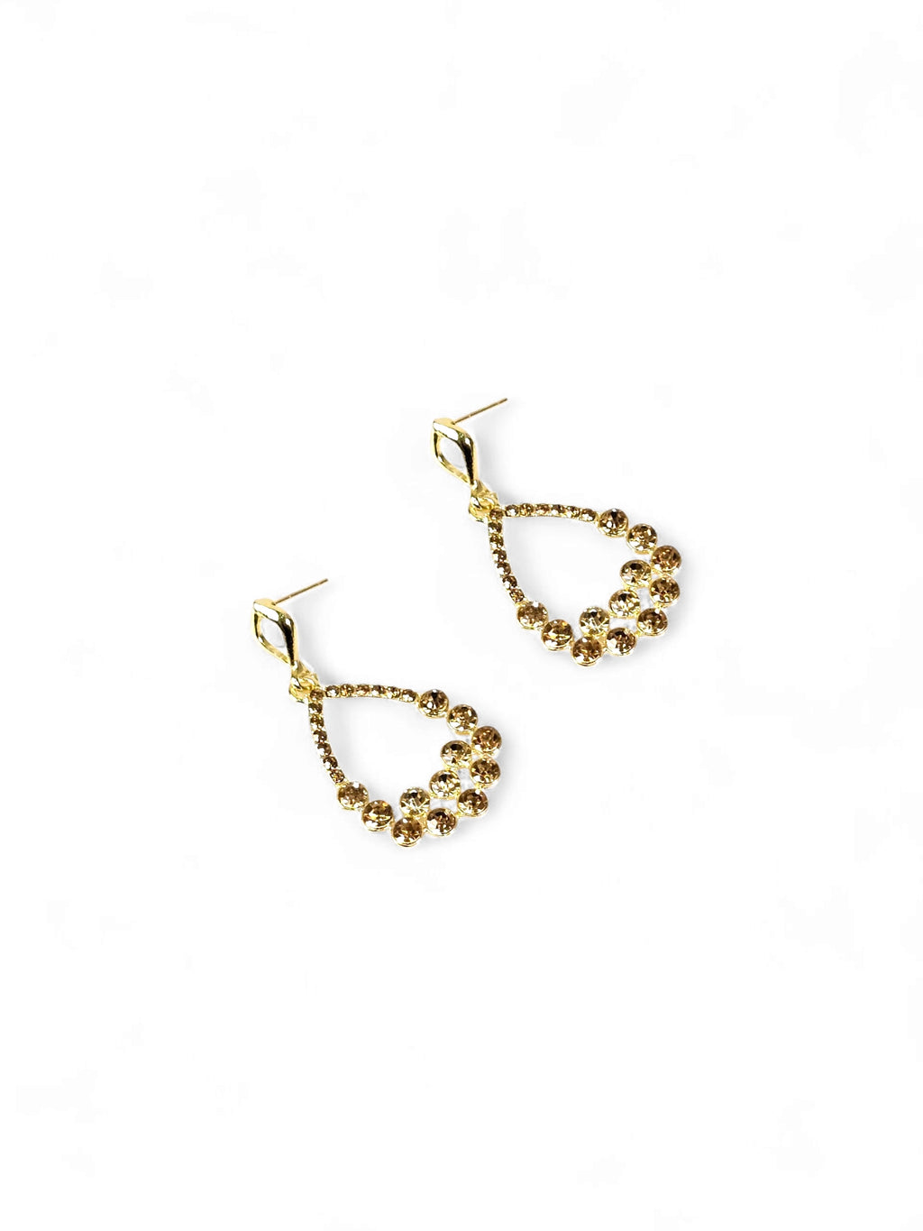 Brinco Cristal Dourado 045